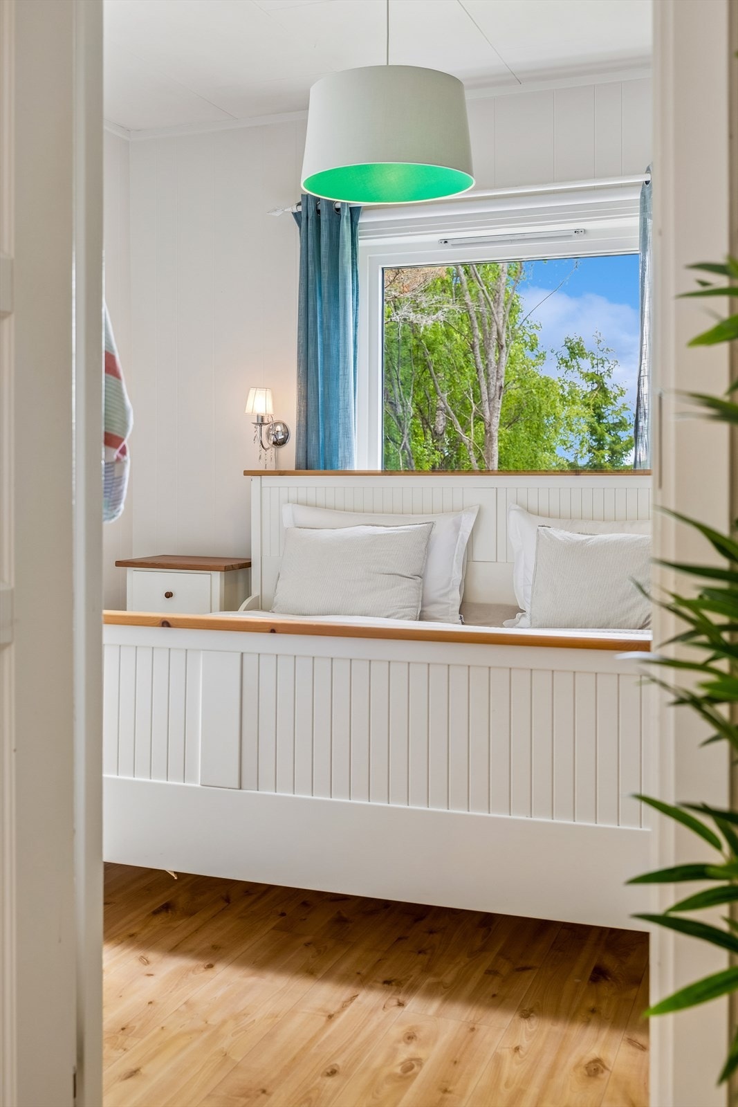 Detalj fra et av soverommene i første etasje. Galleribilde