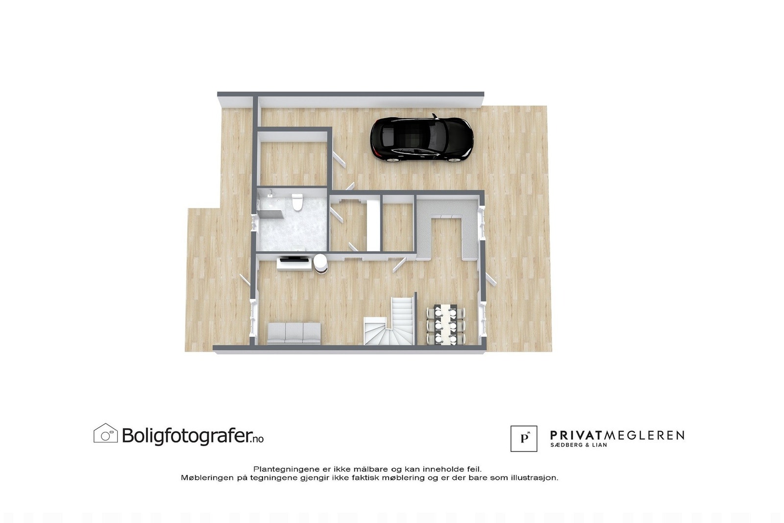 Plantegning 1. etasje - Ringveien 30 Galleribilde