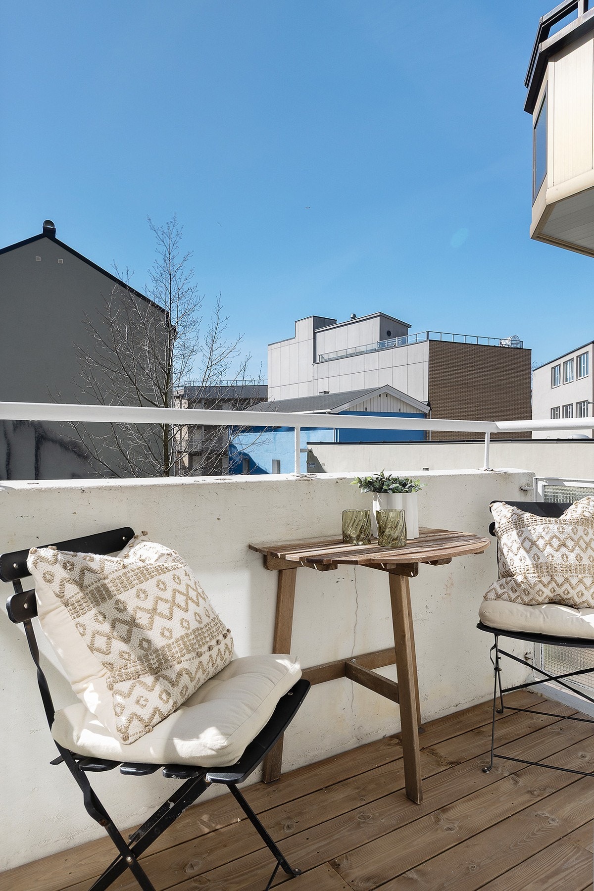 Sydvendt balkong på Ca. 3 kvm Galleribilde