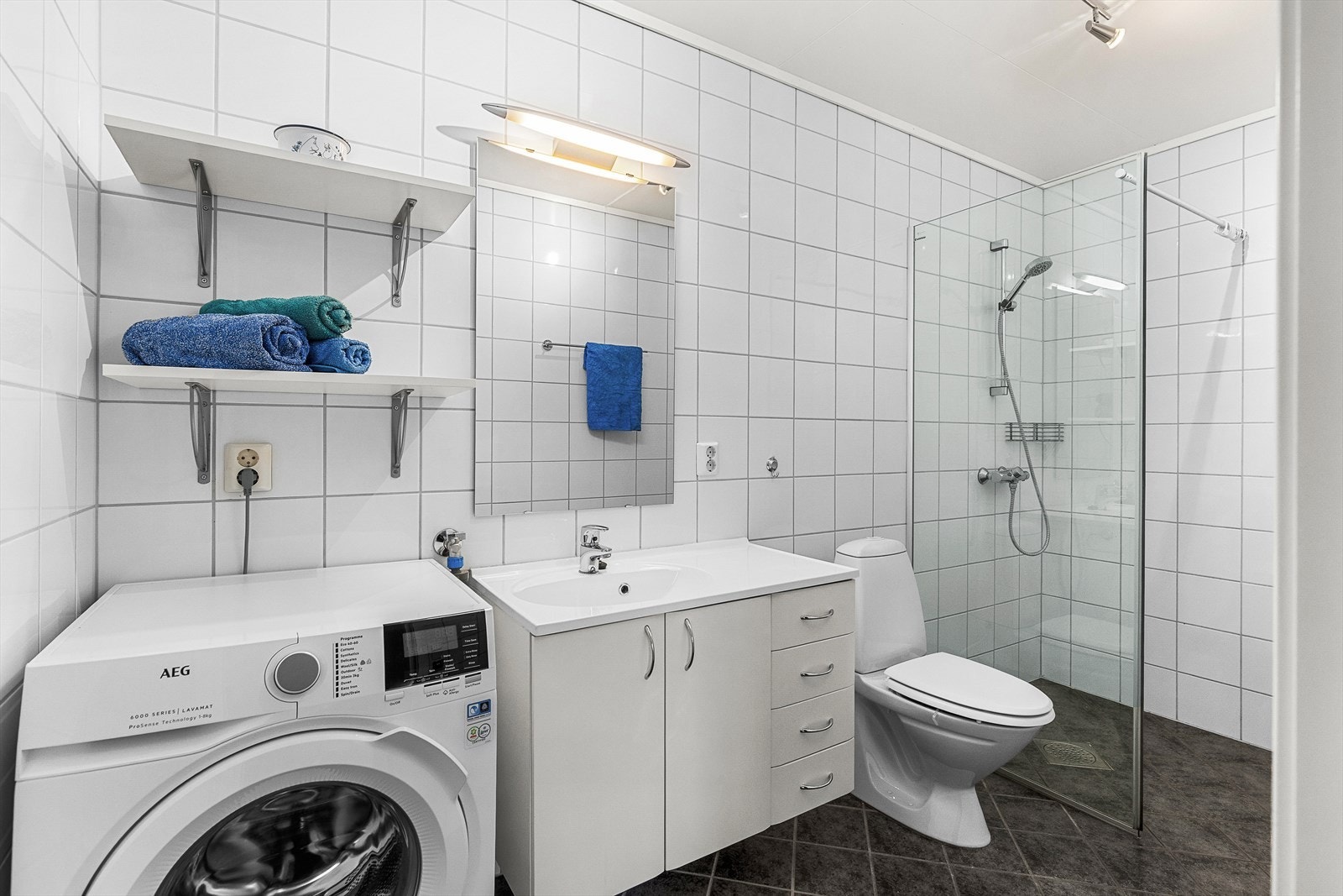 Badet på utleiedelen er på 5m². Galleribilde