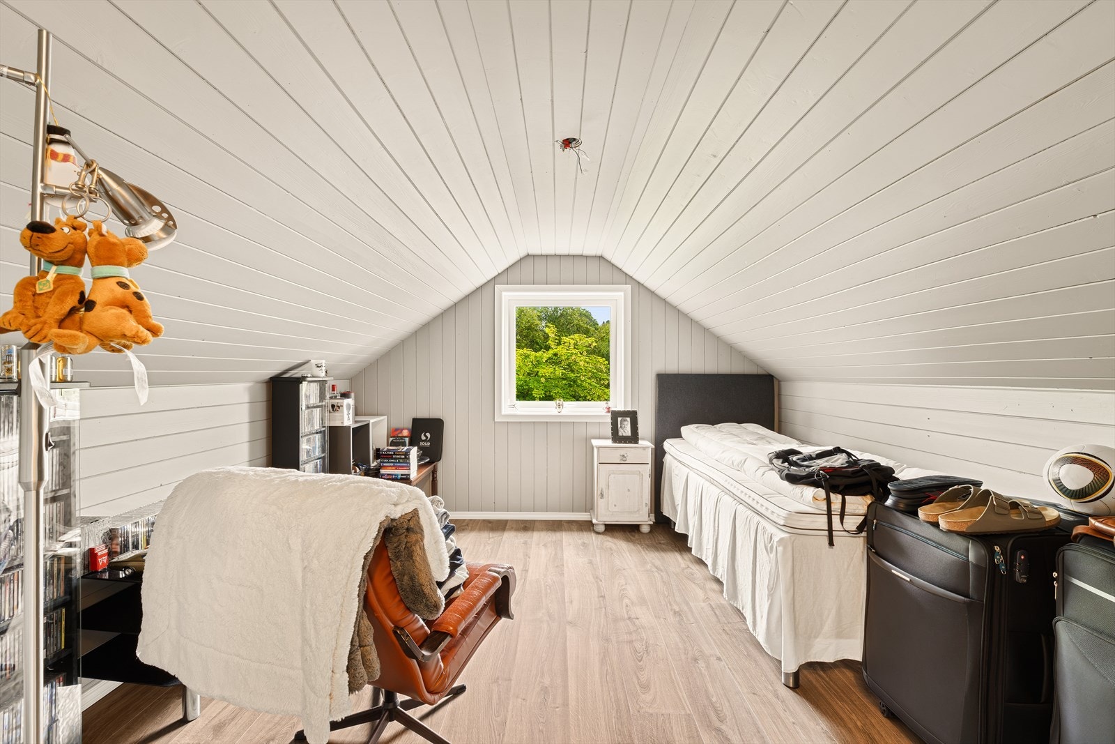 Loftstuen har totalt 2 soverom. Galleribilde