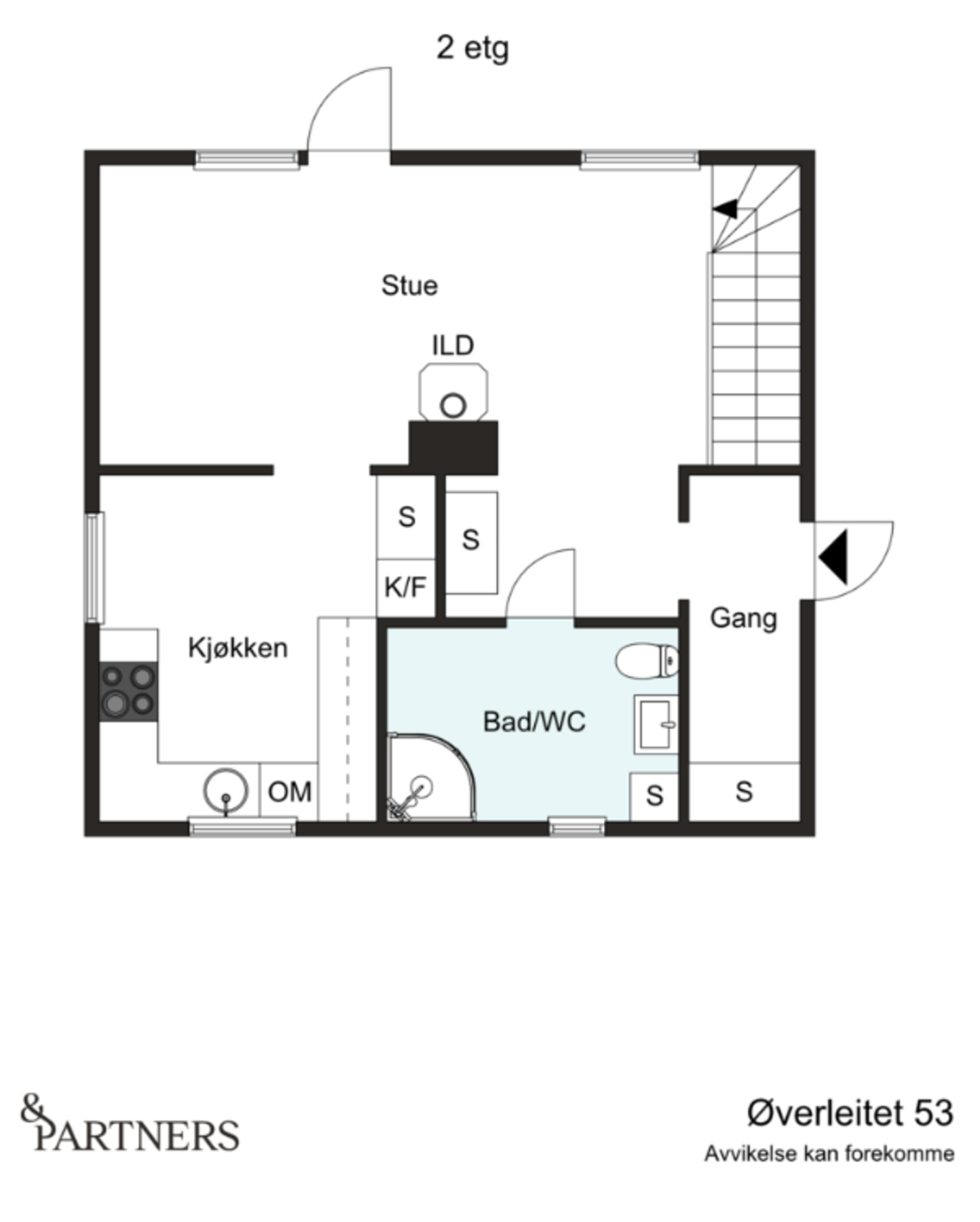Plantegning 2. Etasje Galleribilde