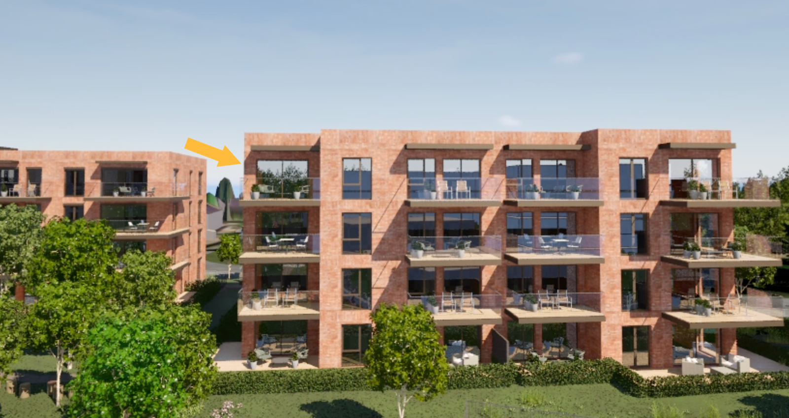 SALG AV KONTRAKT: Oppgradert og moderne 3-roms toppleilighet med solrik balkong på ca 10 kvm - 2 soverom - Heis Galleribilde