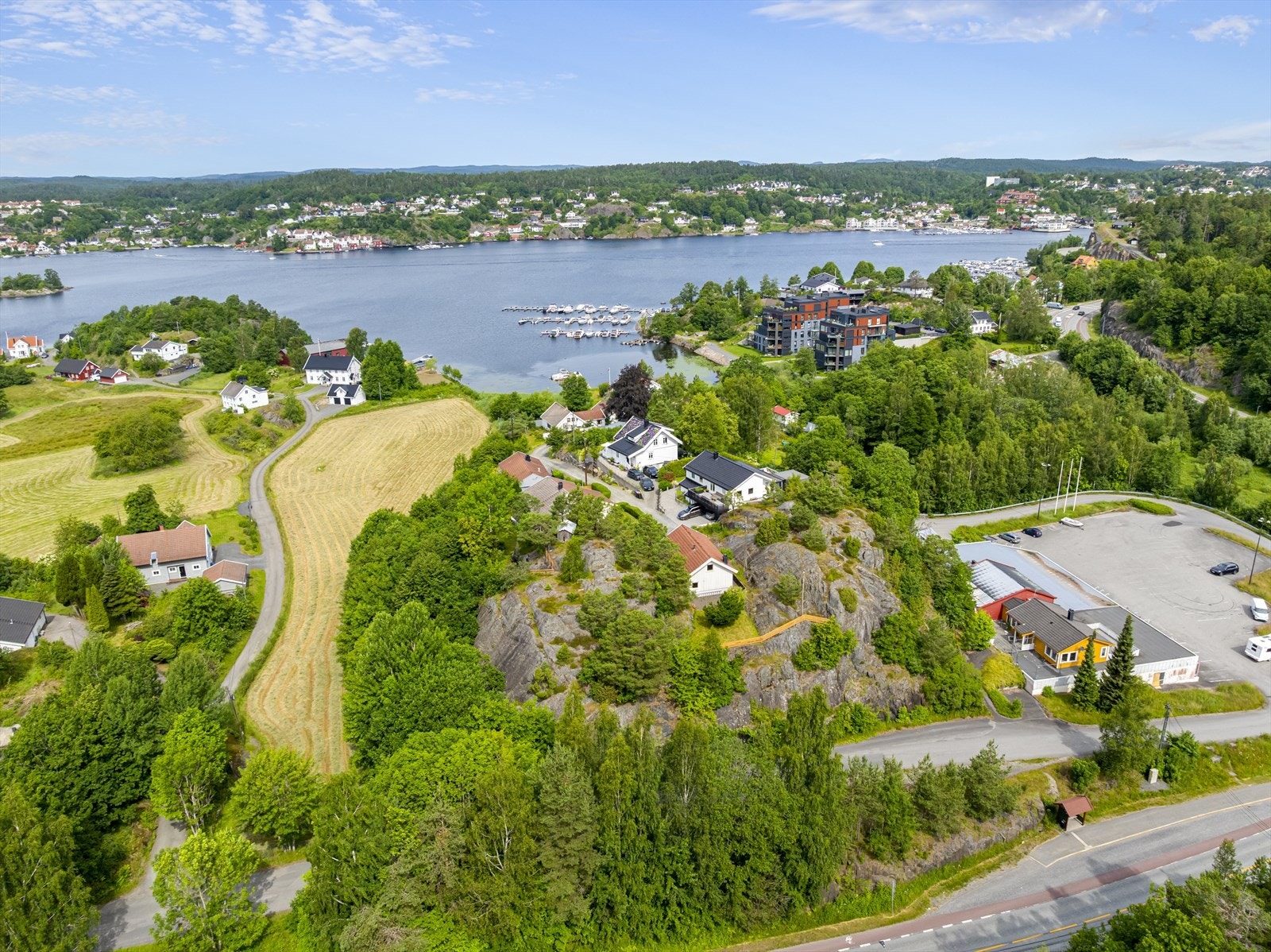 Dronebilde - Bryggeveien 13 Galleribilde