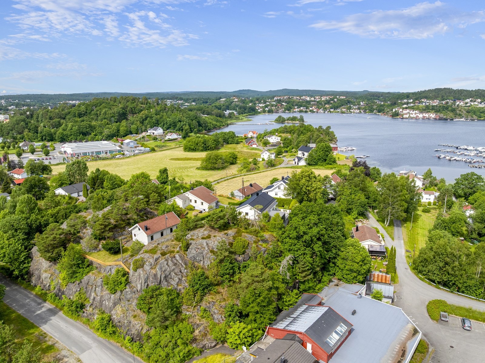 Dronebilde - Bryggeveien 13 Galleribilde