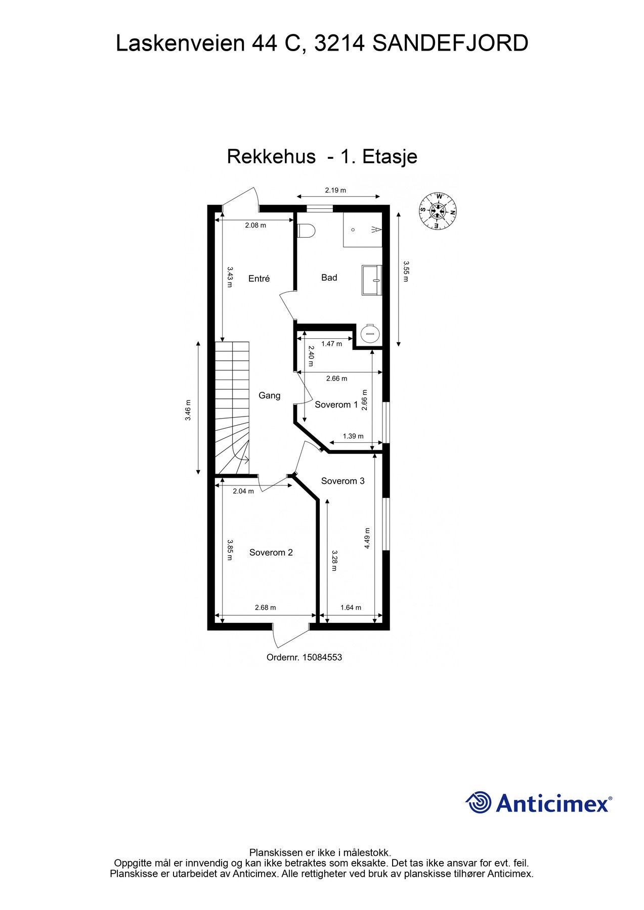 Gjør deg kjent med planløsningen i 1. etasje Galleribilde