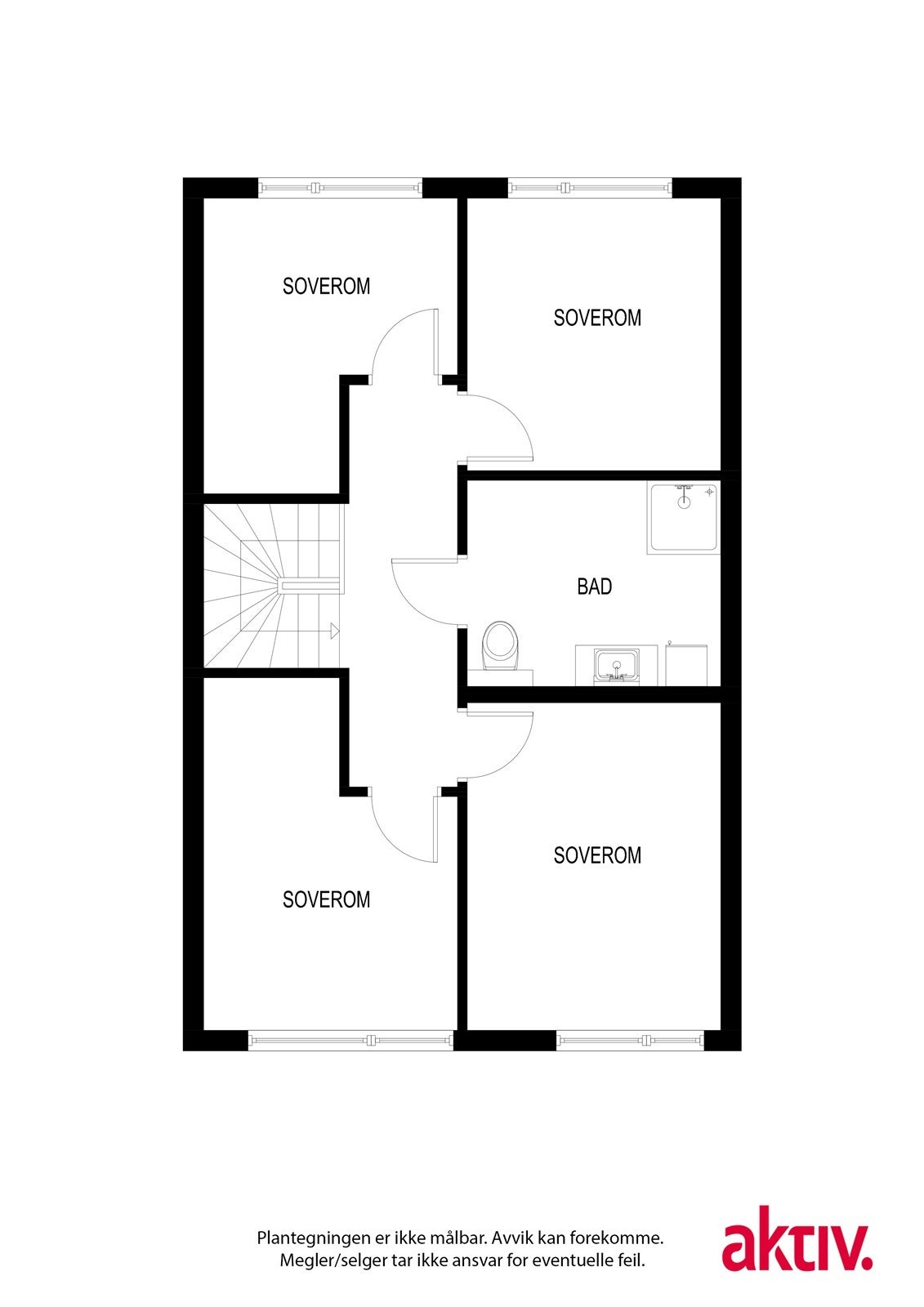 2. etasje - En egen privat sone med god plass til hele familien. Galleribilde