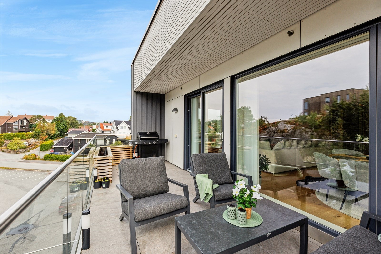 Balkongen har nydelige sol forhold Galleribilde