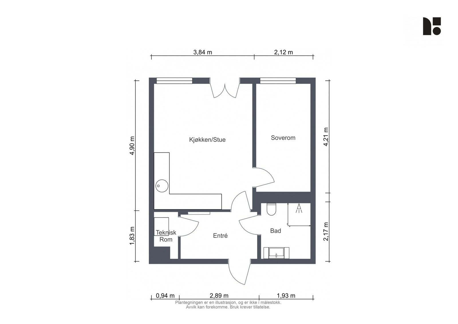 Plantegning Galleribilde
