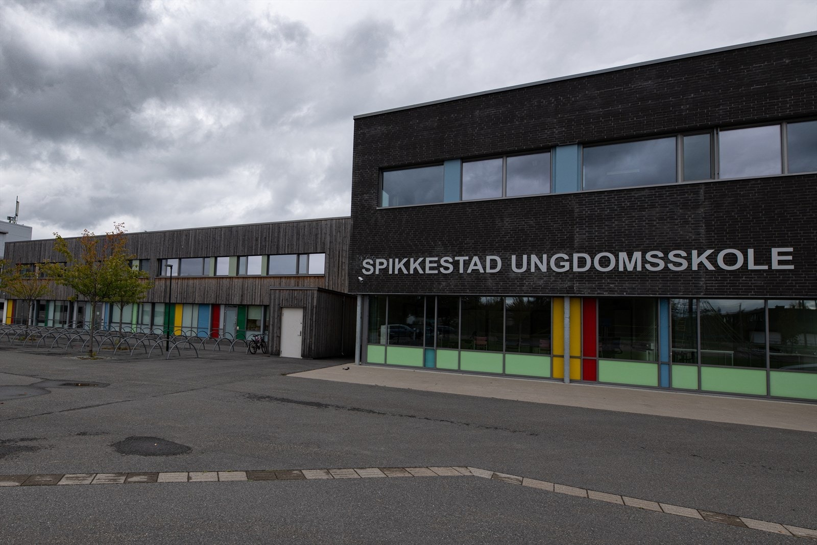 Kort vei til Spikkestad ungdomsskole. Galleribilde
