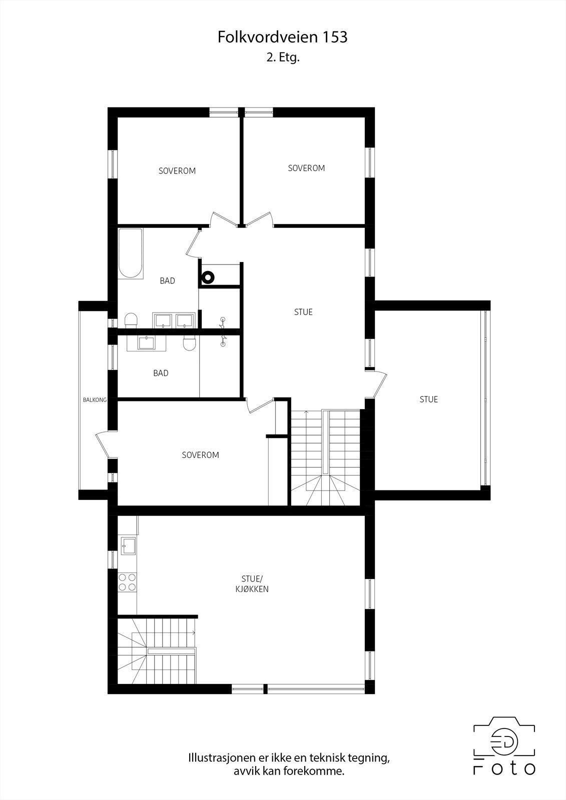 Plantegning 2. etasje Galleribilde