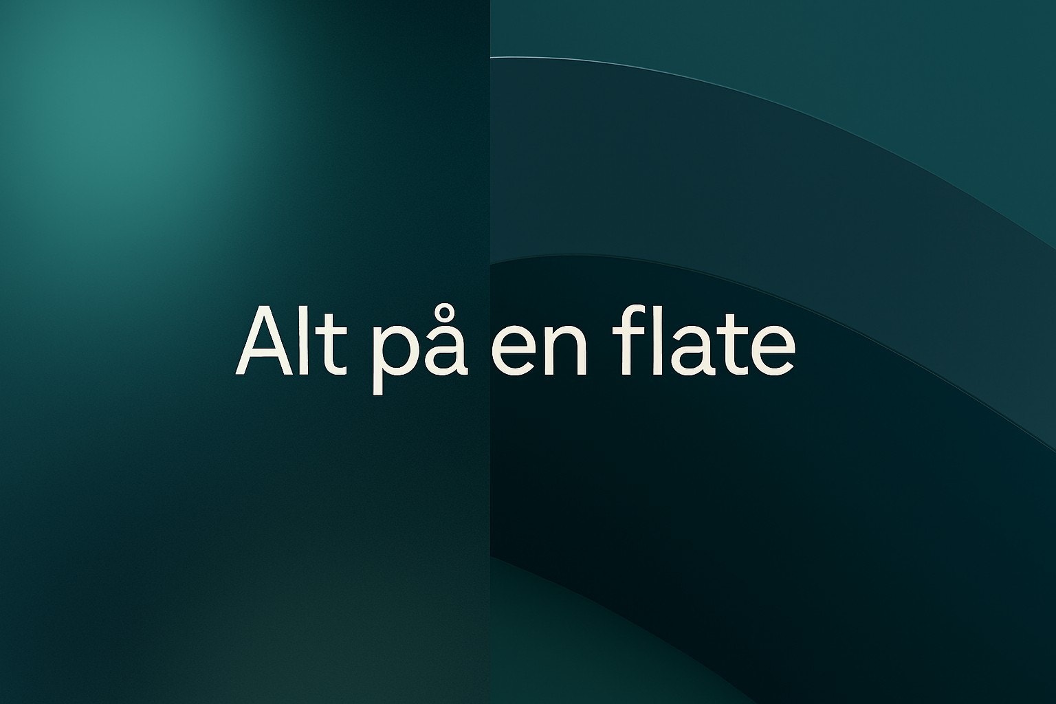 Alt på en flate Galleribilde