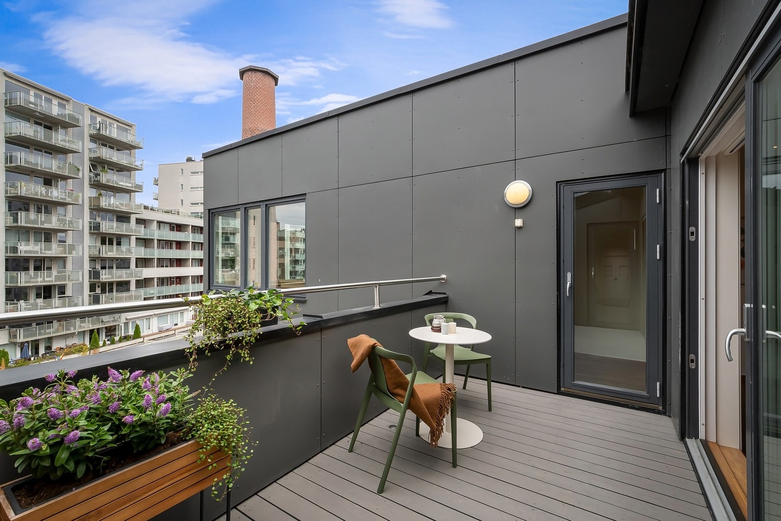 Privat takterrasse Galleribilde