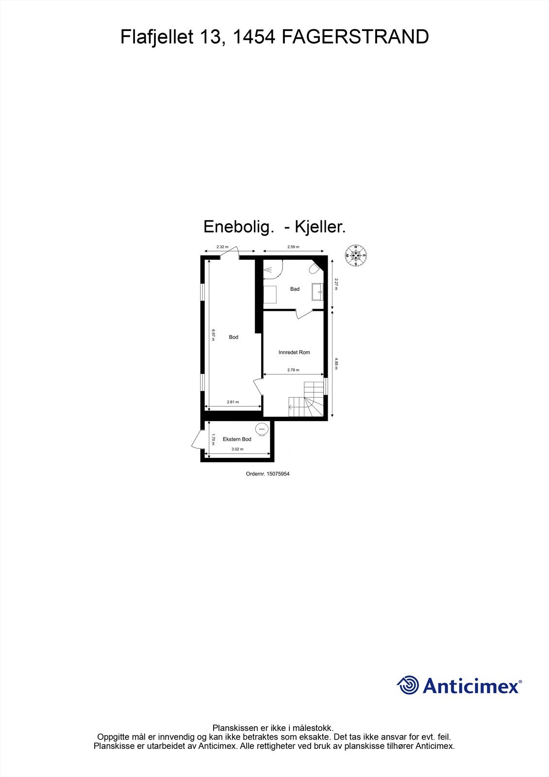Plantegning kjeller Galleribilde