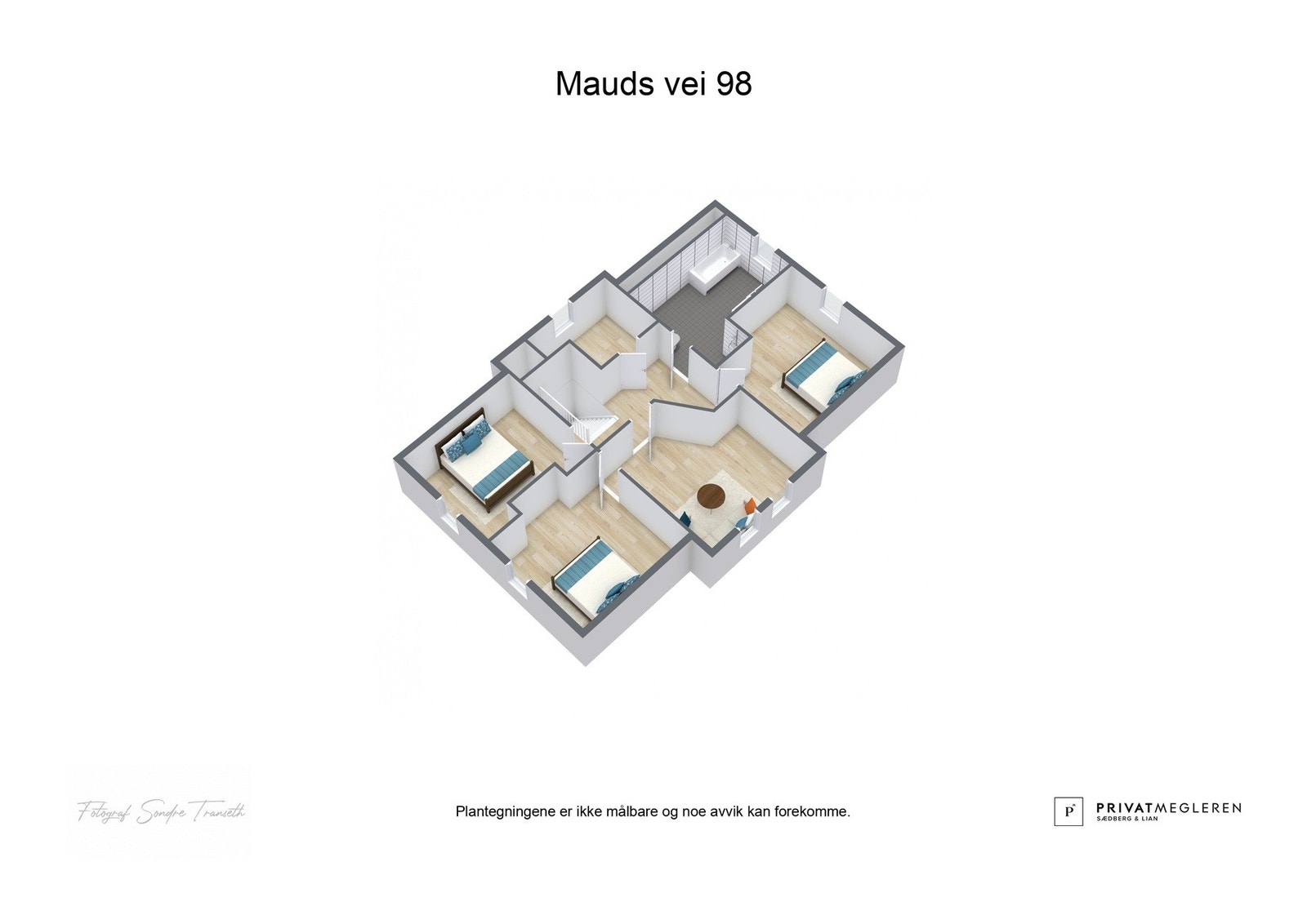 Plantegning 2. etasje - ikke målsatt, kun en illustrasjon. Galleribilde