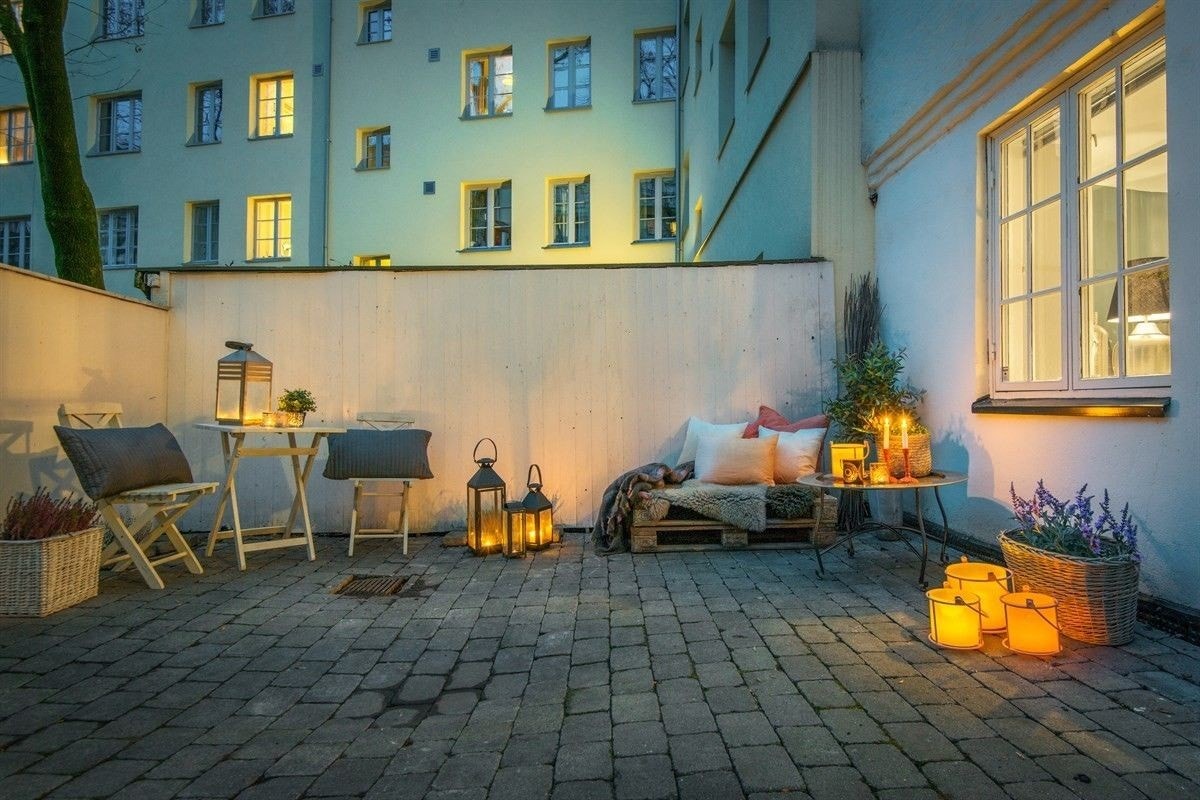 Privat terrasse på hele 32 m2 Galleribilde