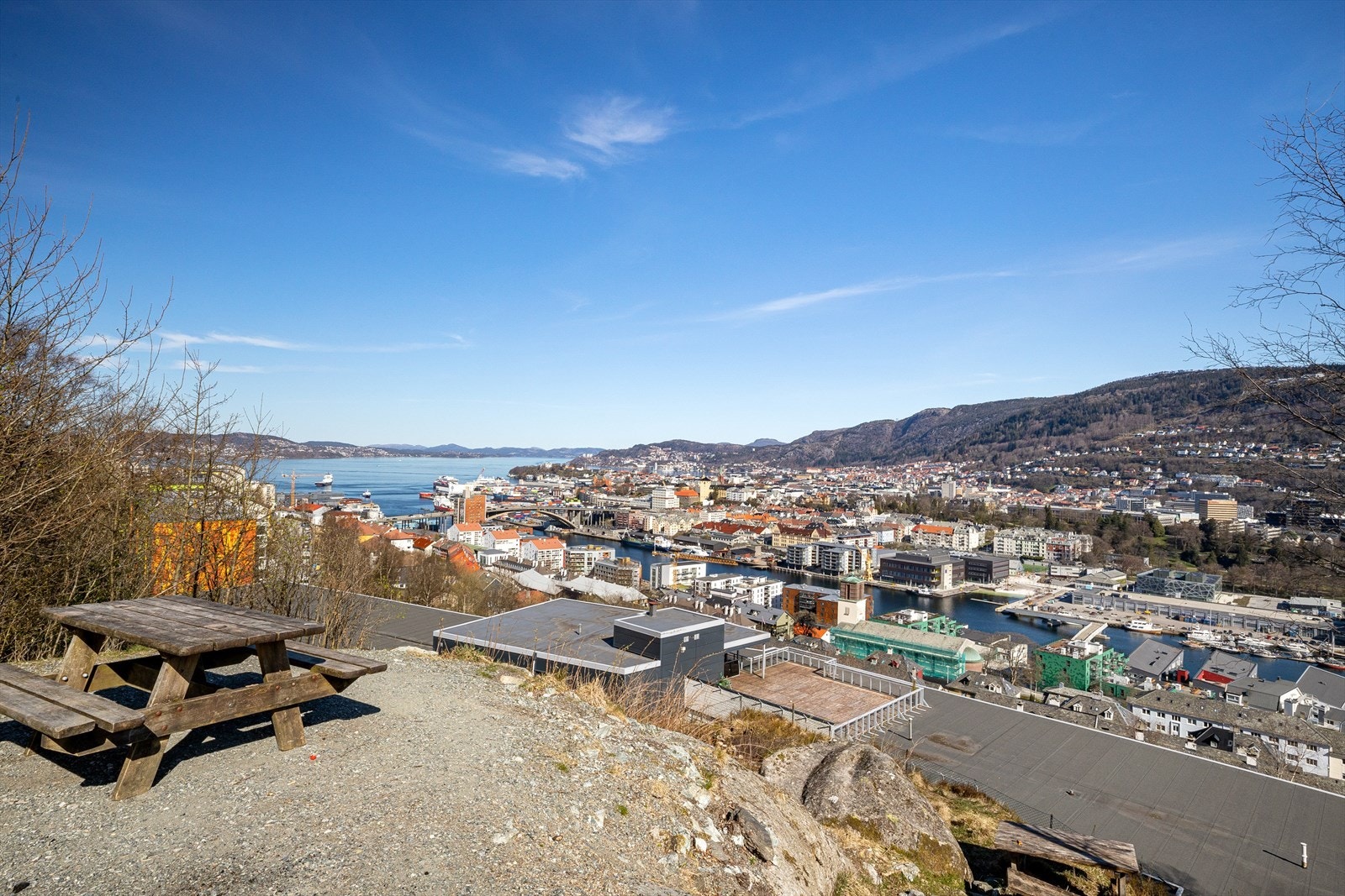 Her kan du ta deg en pause og bare nyte utsikten Galleribilde