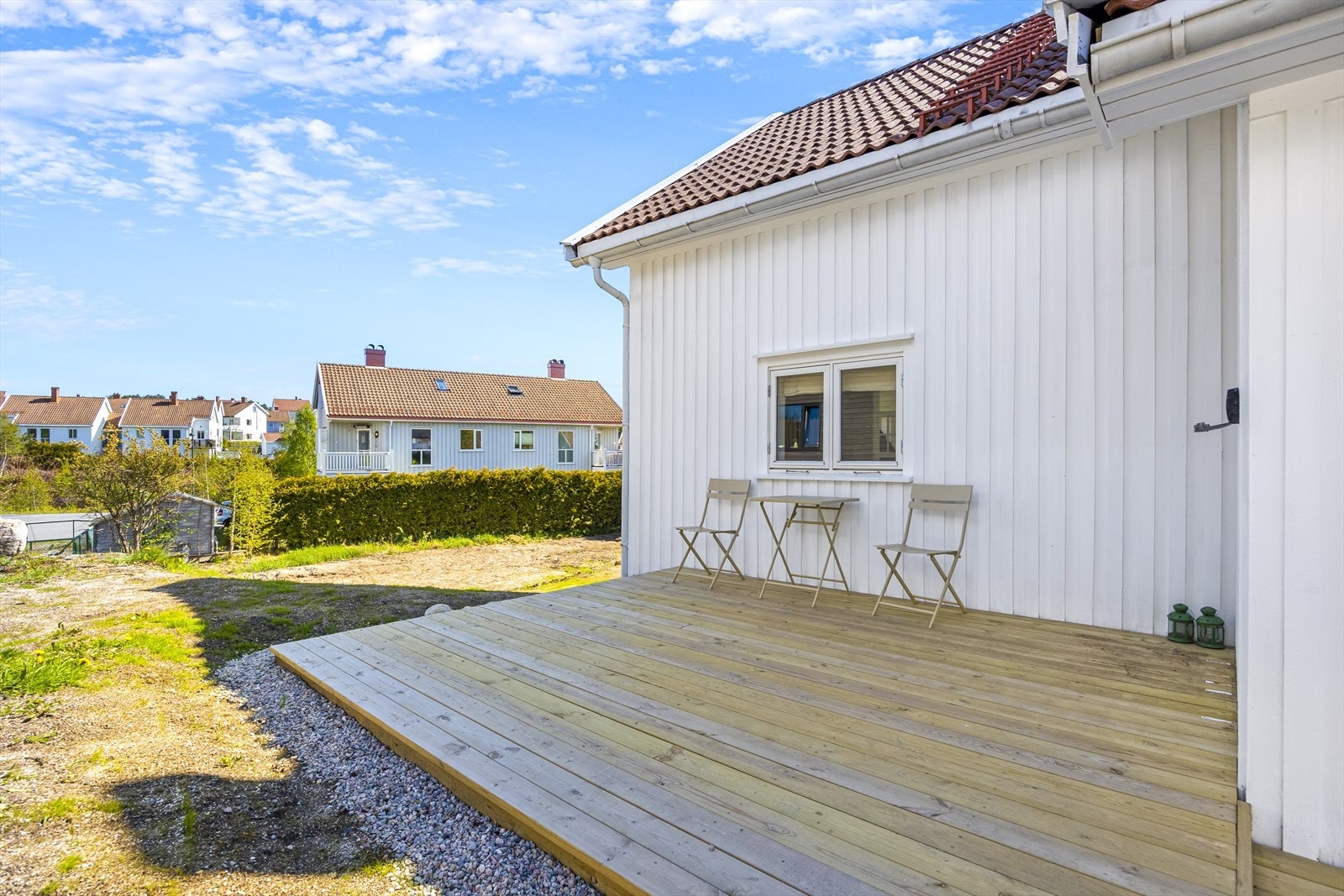 Terrasse ved inngangsparti. Galleribilde