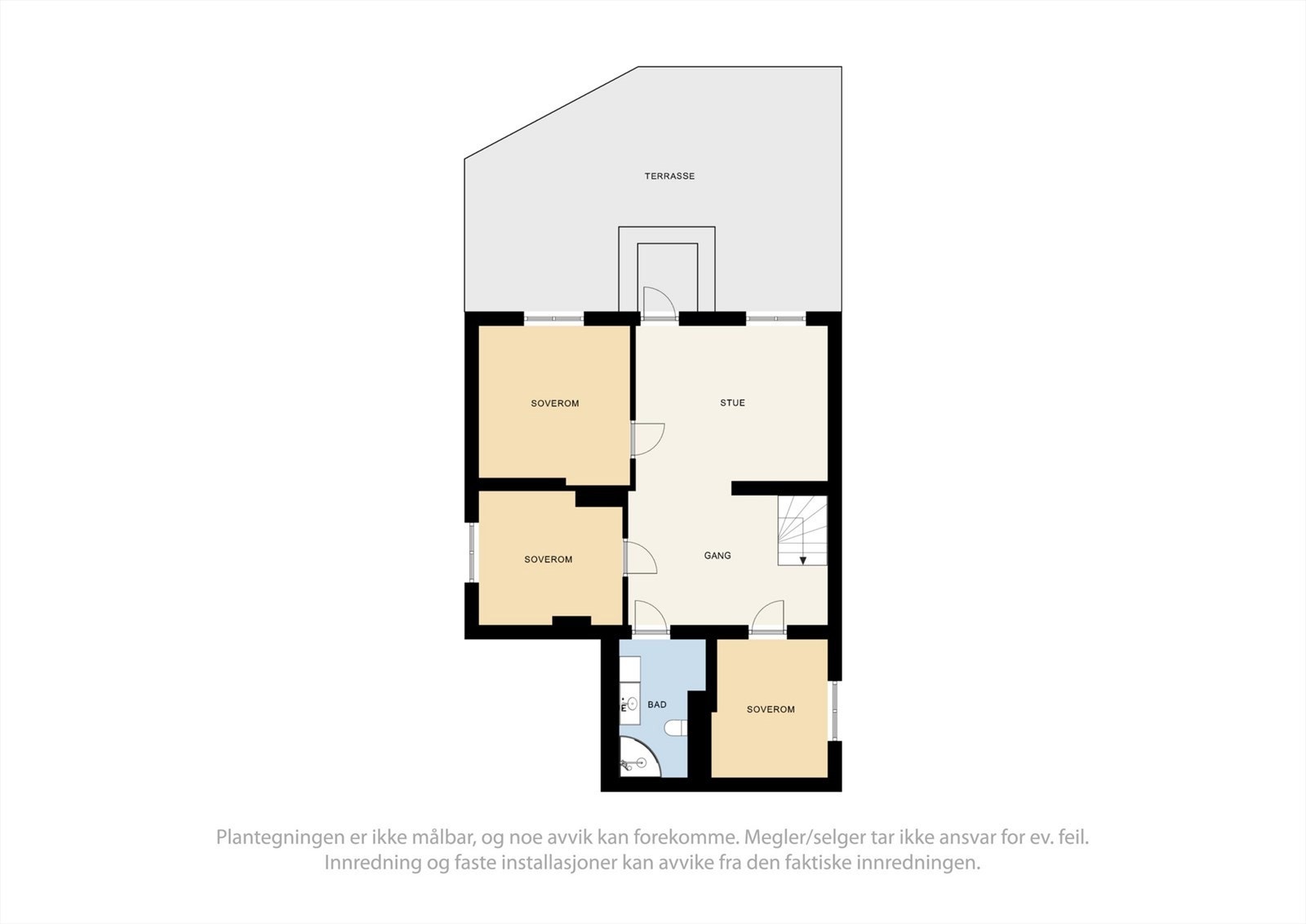 Planskisse underetasje. Galleribilde
