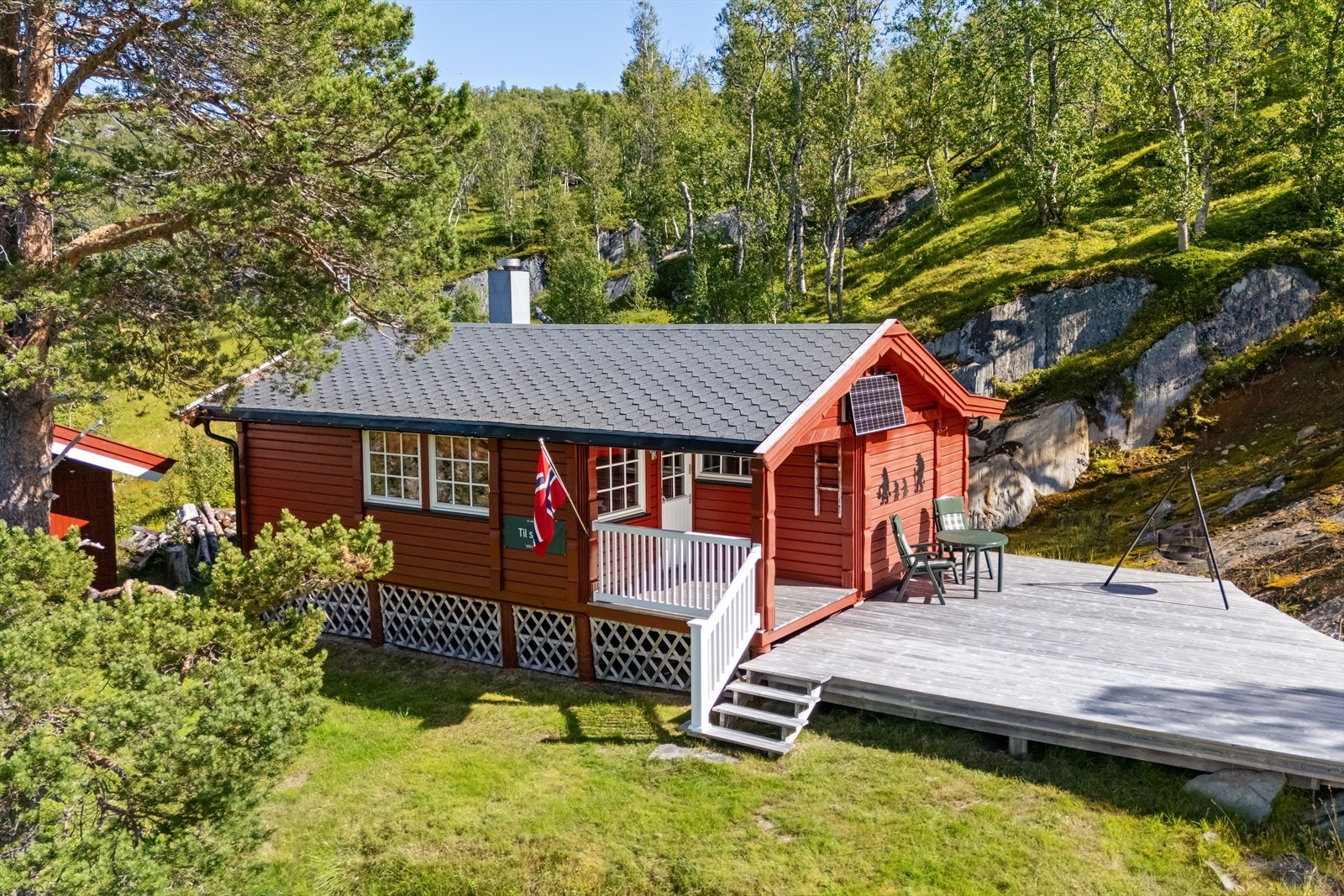 Velholdt hytte med god hyttestandard Galleribilde