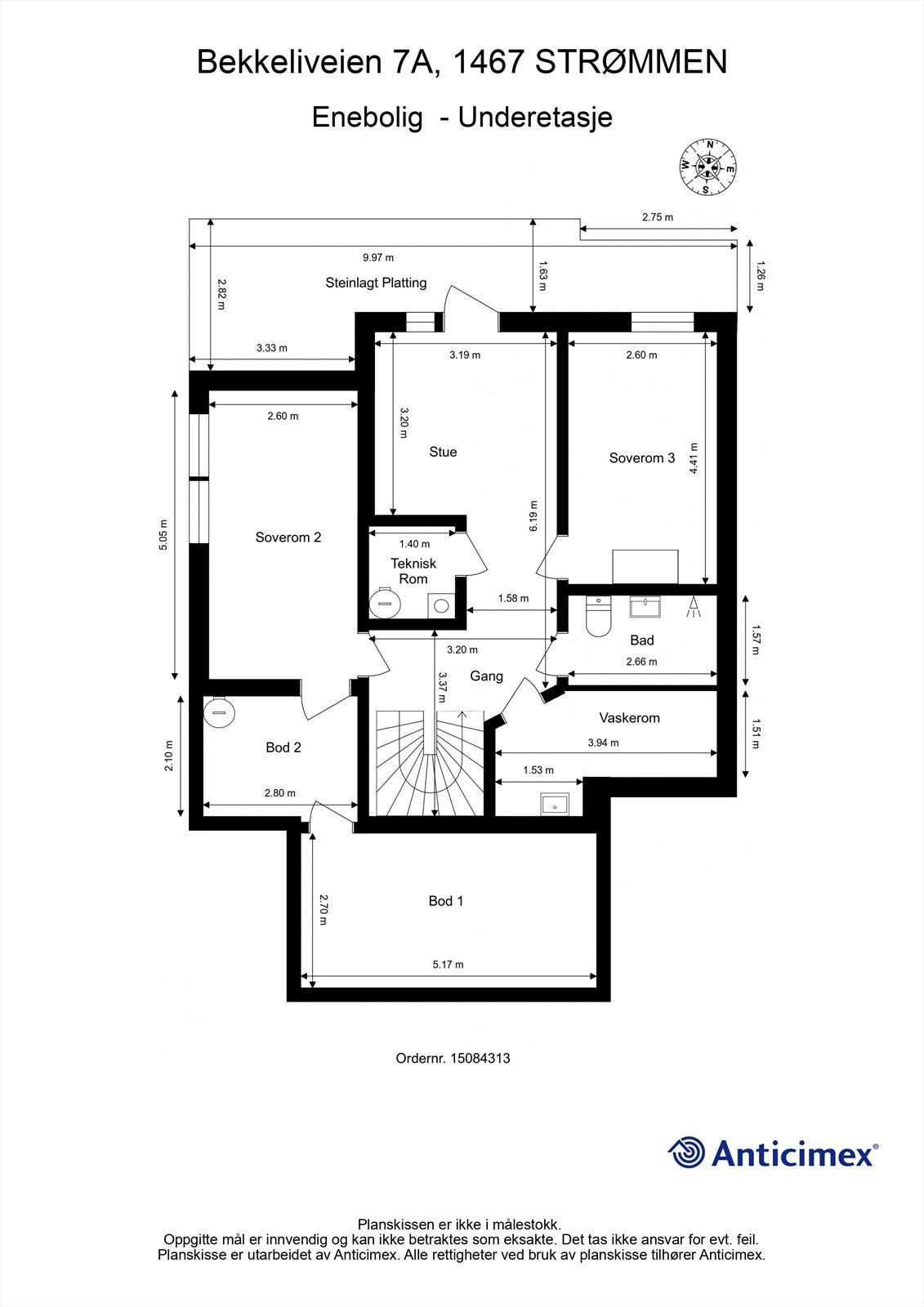 Plantegning u.etg. Galleribilde