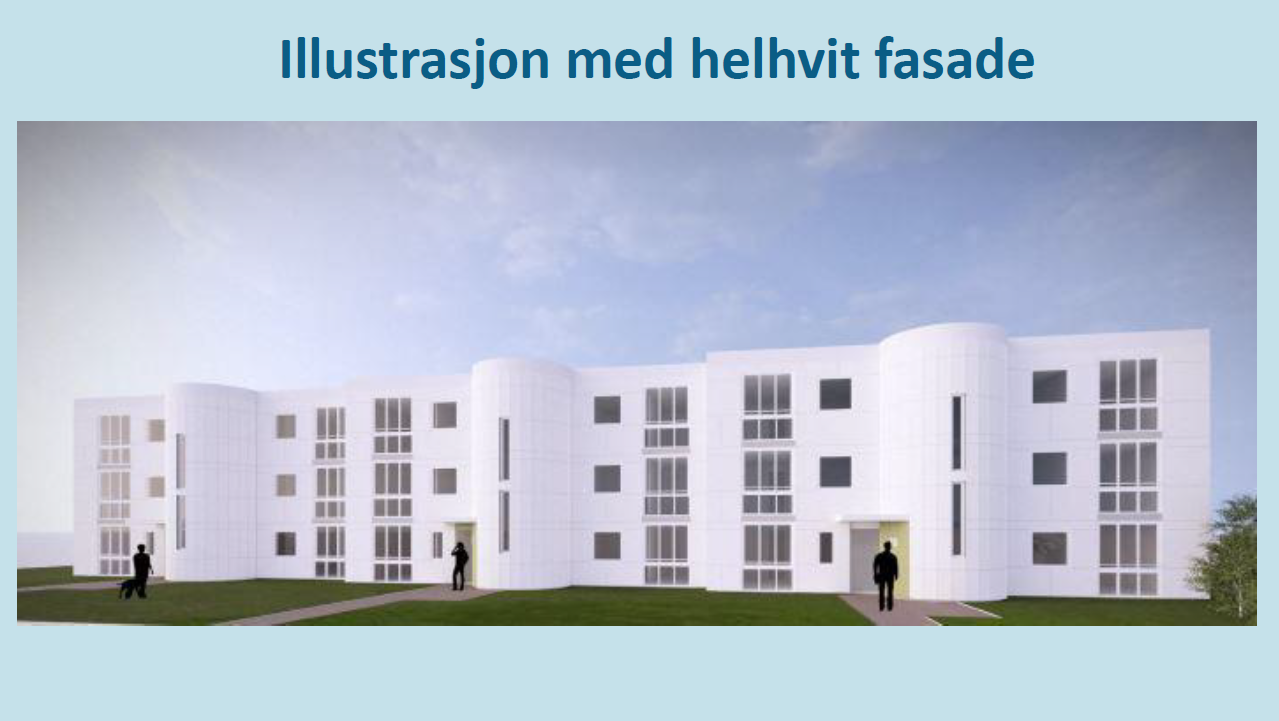 Illustrasjonsbilde - Forslag fra styret og arkitekt til fasadearbeid. Se punkt "KOMMENTAR FELLESGJELD" i salgsoppgaven og vedlagt protokoll fra 26.02.26. Galleribilde