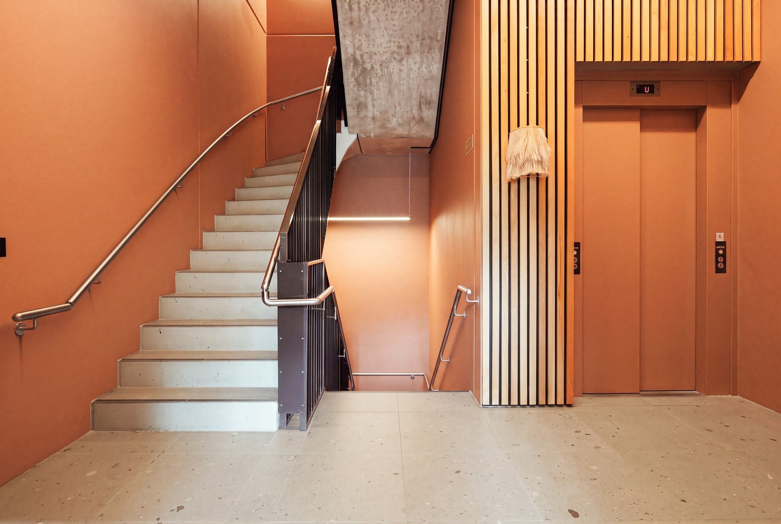Inngangspartiet i bygget. Galleribilde