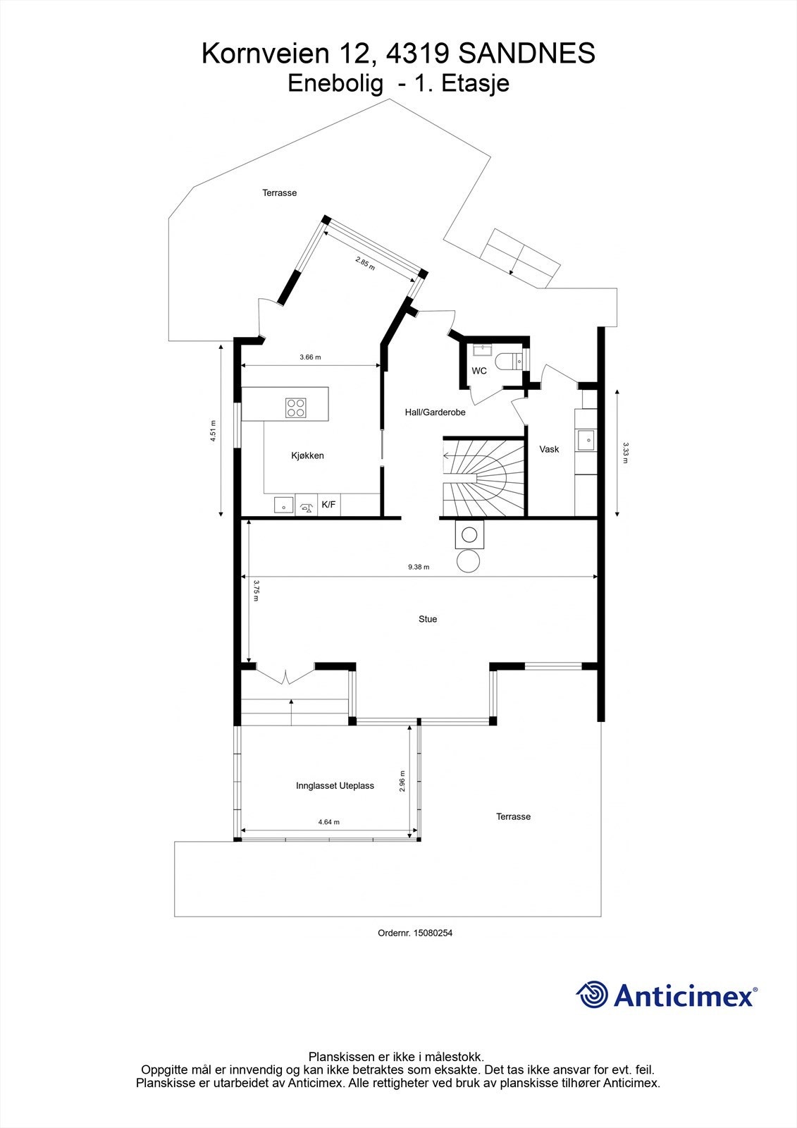 Plantegning 1. etasje. Galleribilde