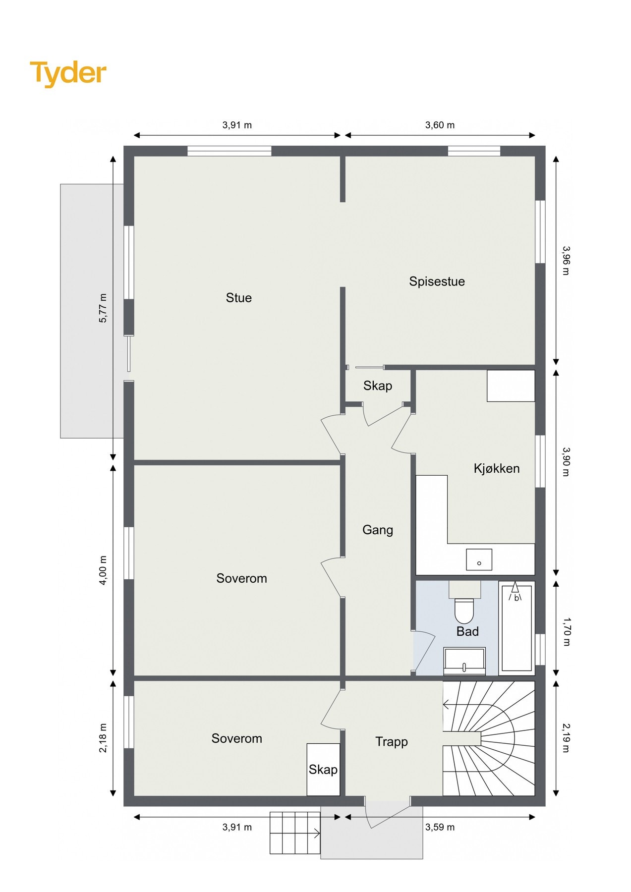 Plantegning 1.etasje Galleribilde