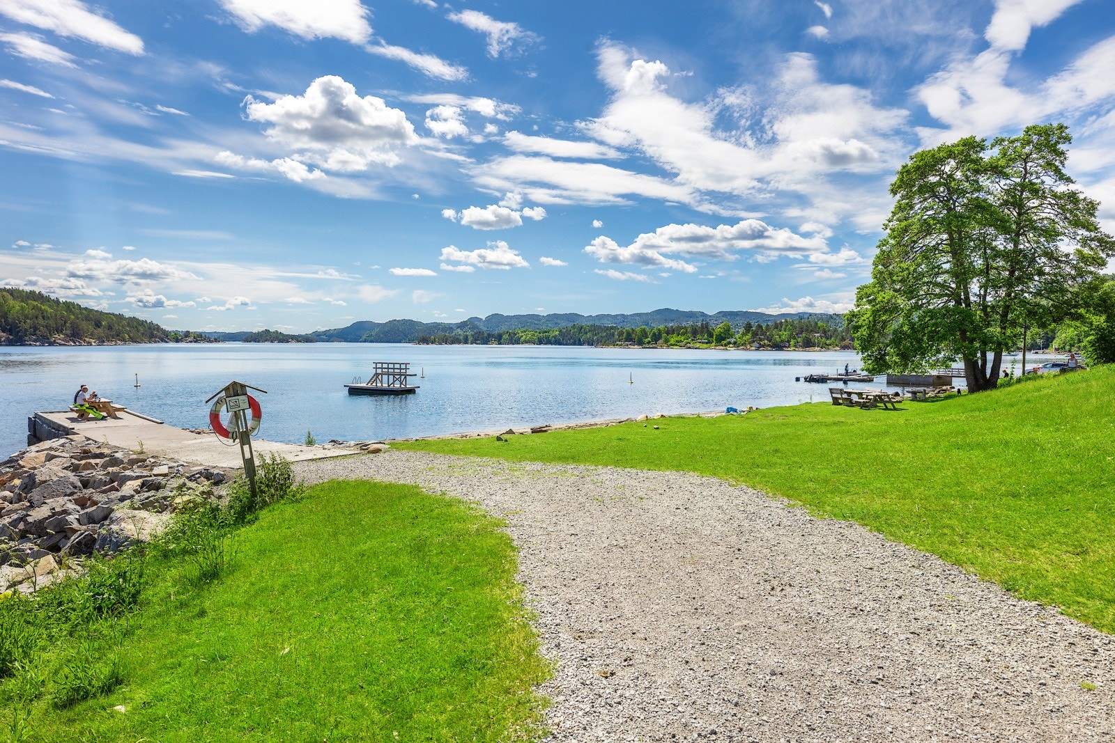 verven badestrand i Åros Galleribilde