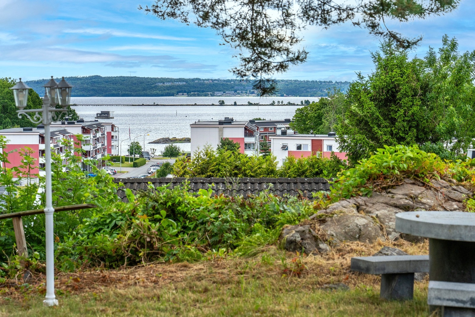 Fin utsikt fra stuevinduene og ned mot Indre havn og Oslofjorden Galleribilde
