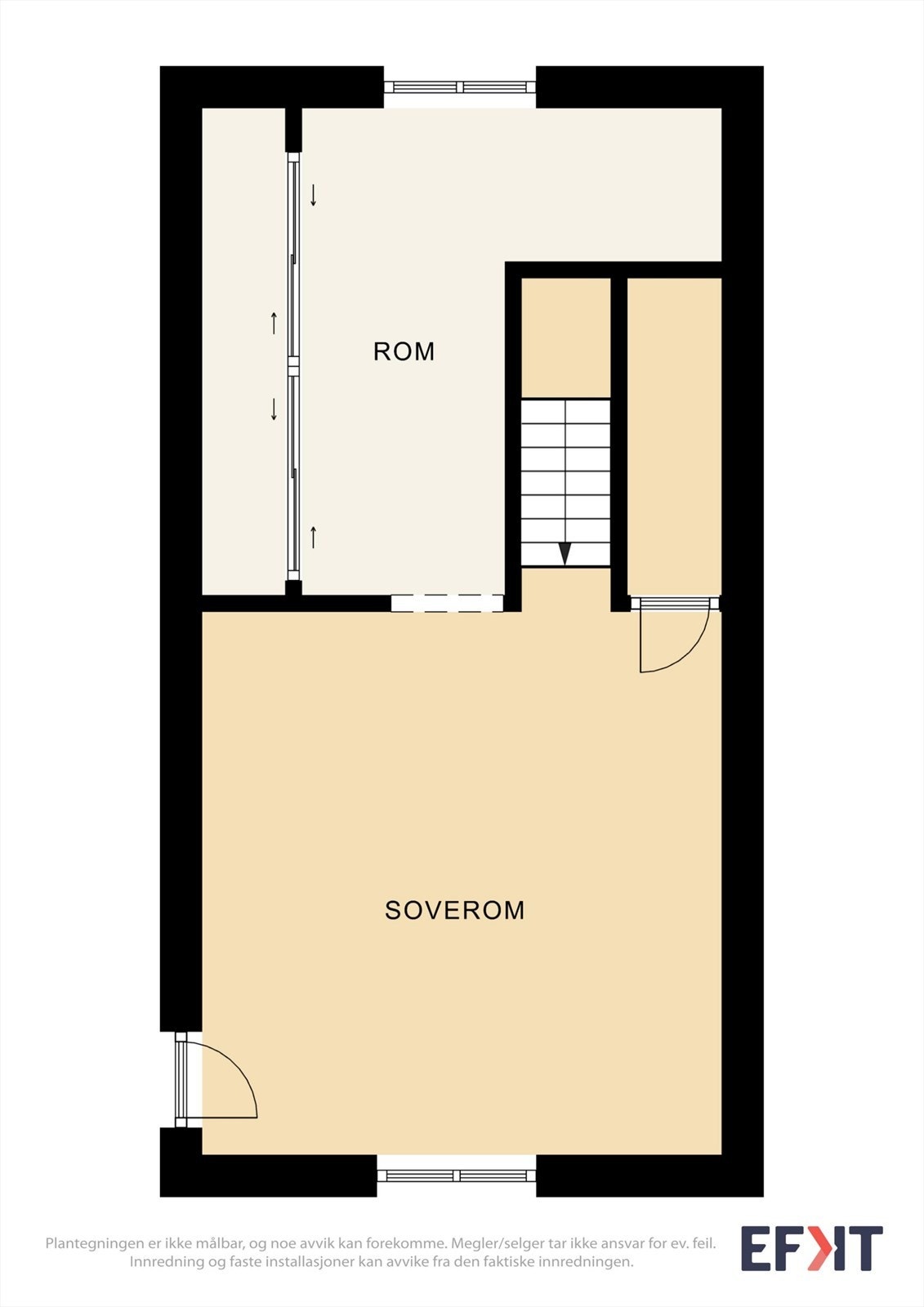 Plantegning loftsetasje. Galleribilde