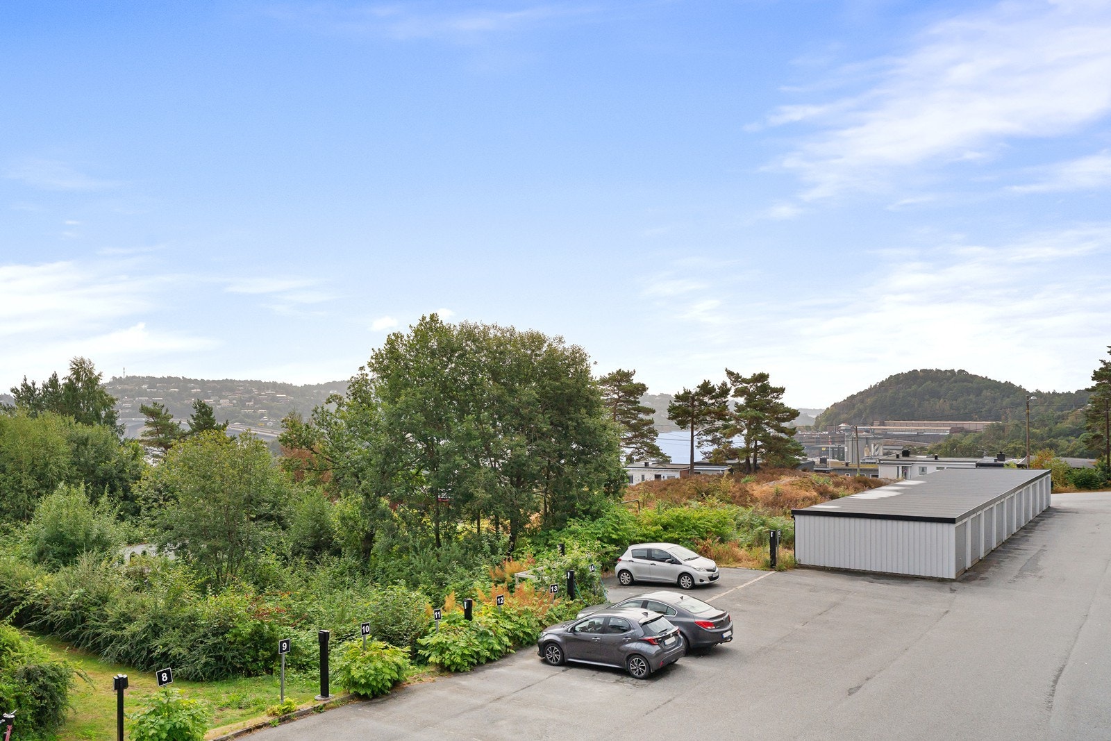 Utsikt fra balkong Galleribilde