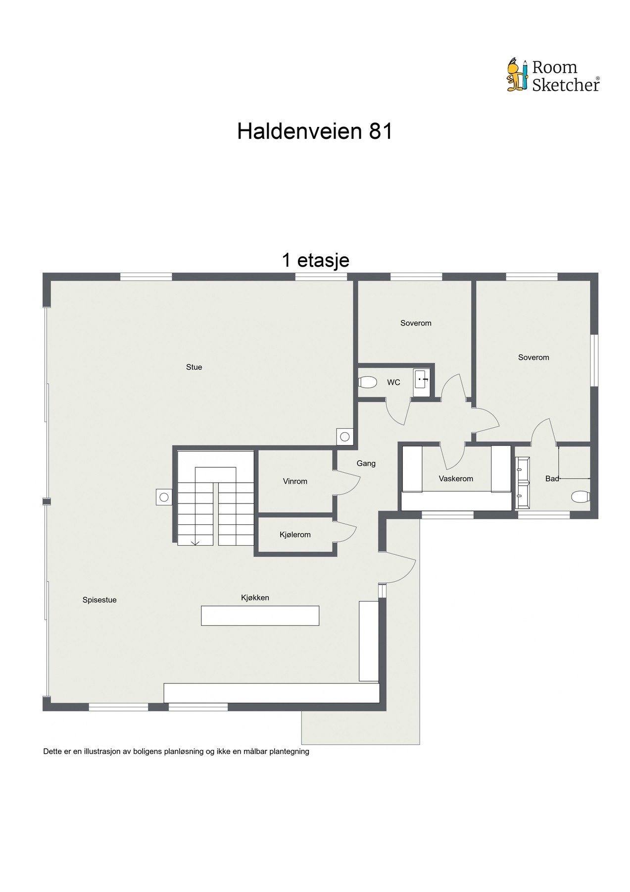 Plantegning 1.etasje. Galleribilde