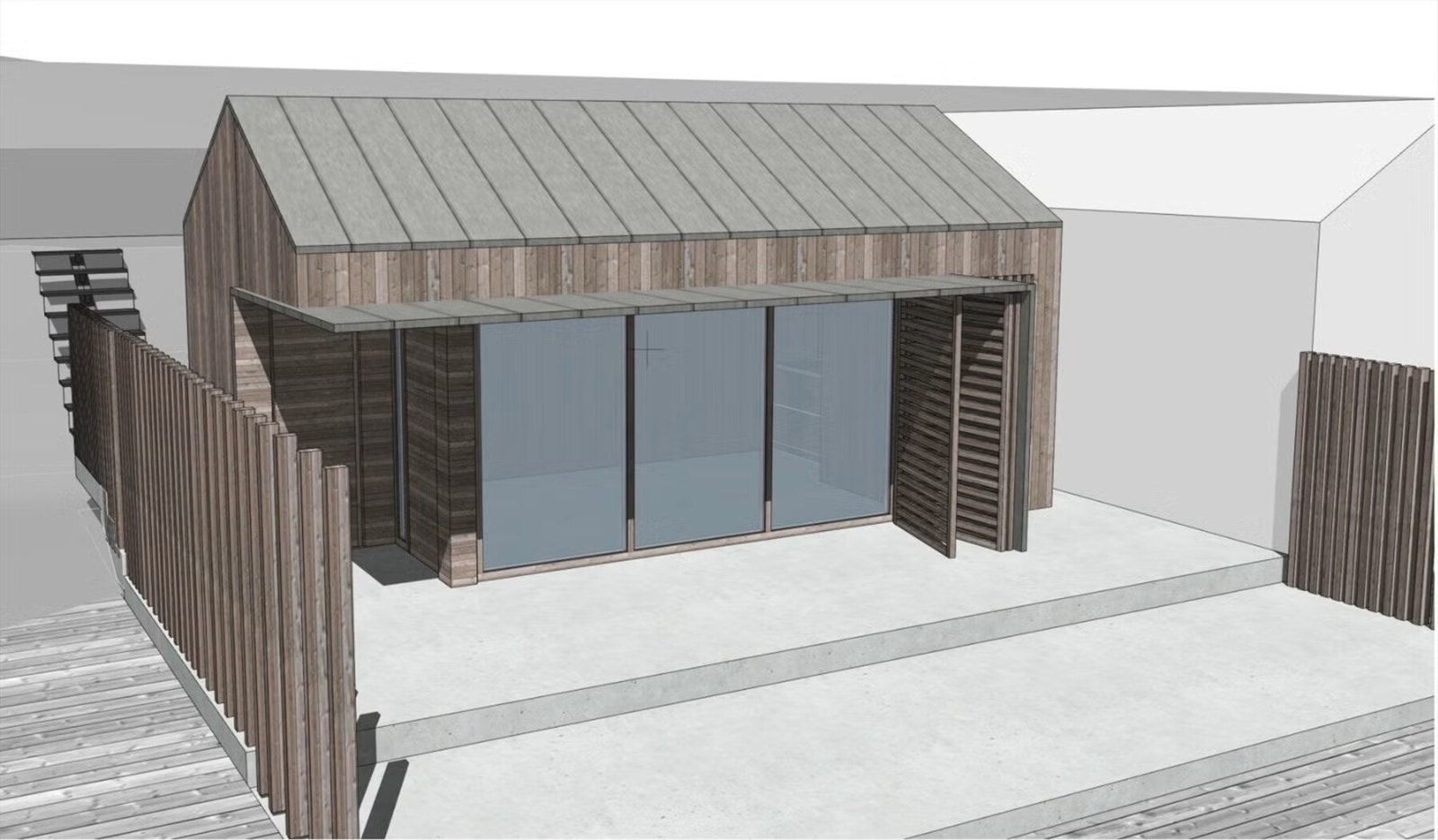 Båthus tegnet av LOGG Arkitekter. Galleribilde