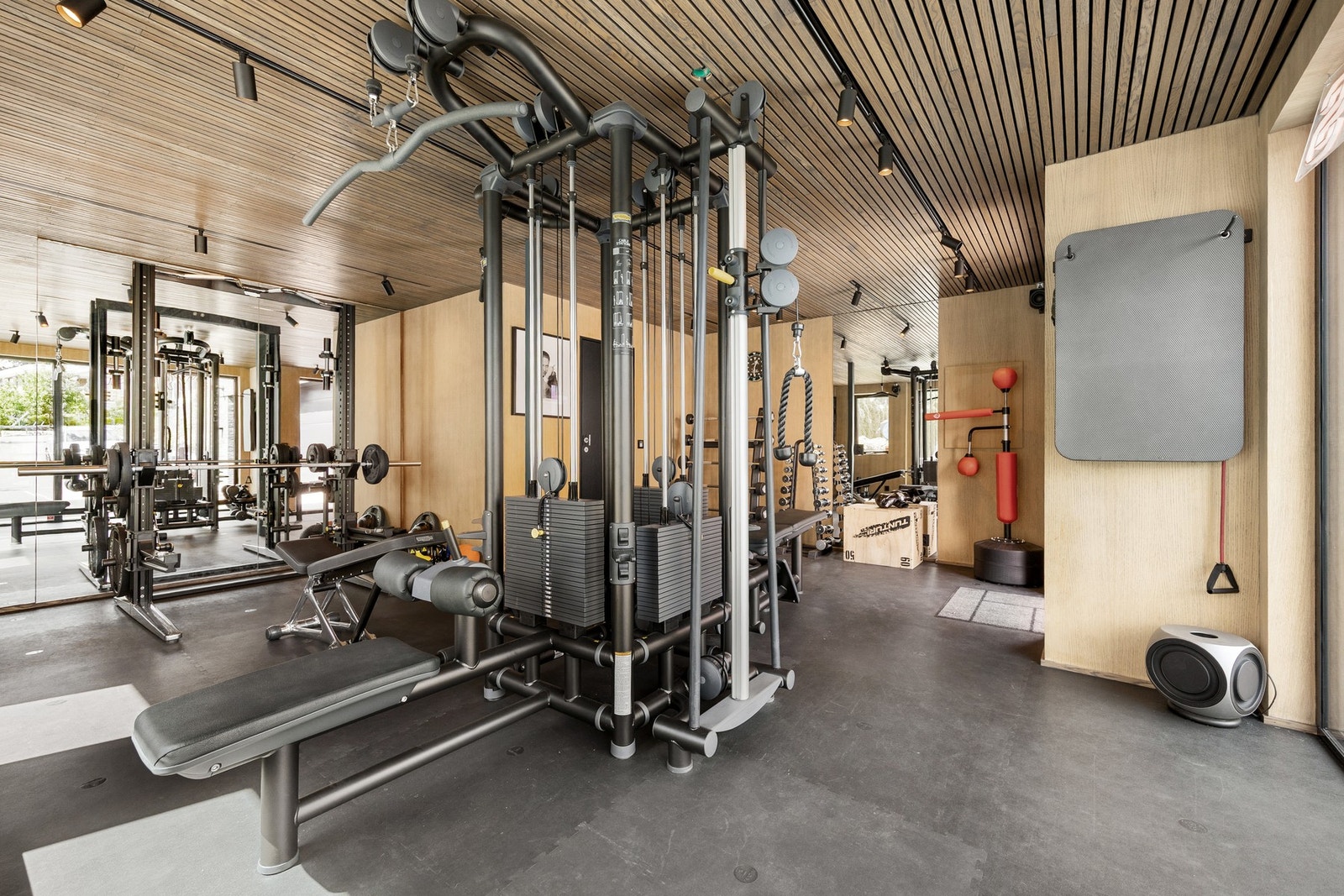 Treningsrom med et bredt utvalg av fasiliteter. Galleribilde