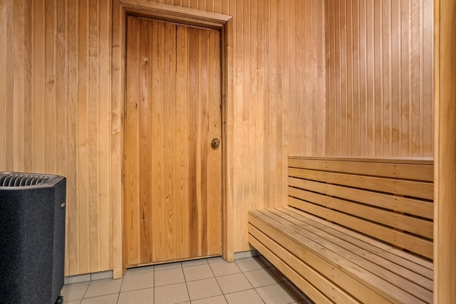 Tilgang til sauna gjennom sameiets fellestilbud. Galleribilde