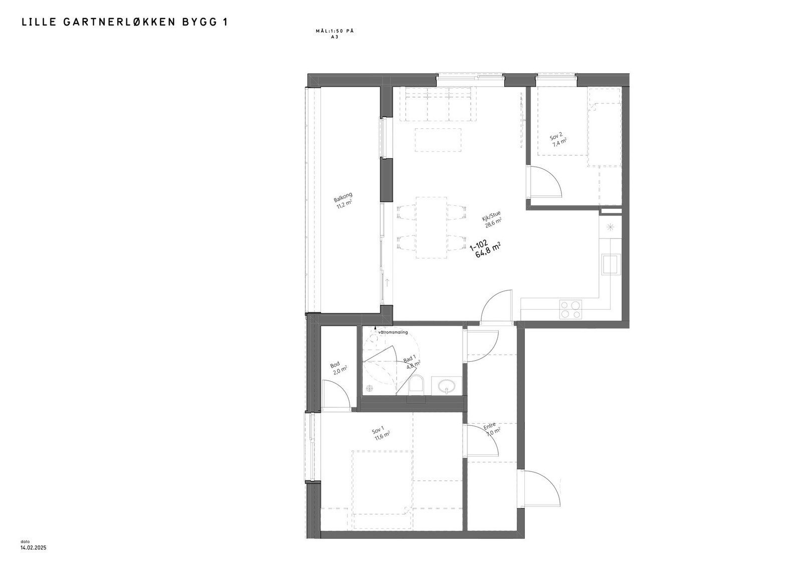 Plantegning Galleribilde
