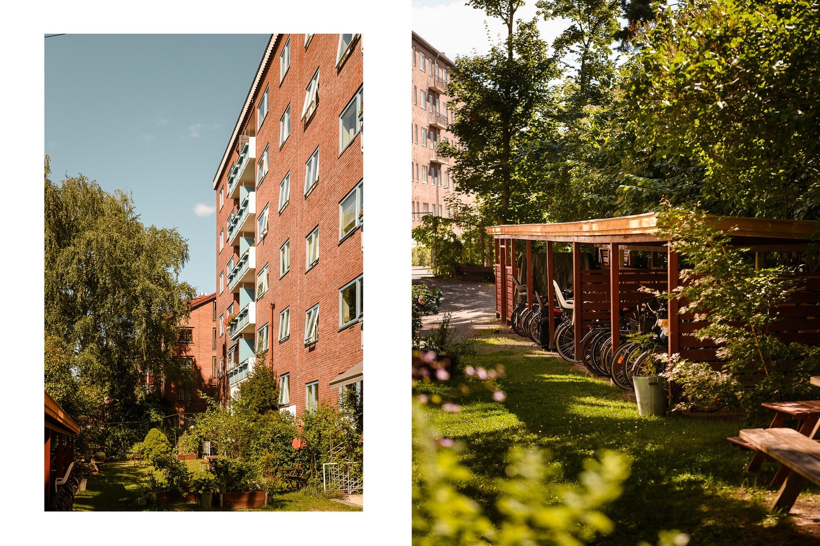I bakgården er det også et sykkelskur for beboerne. Galleribilde