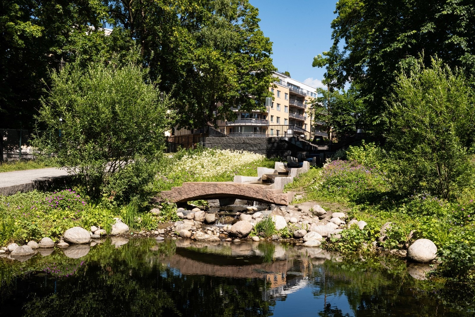 Klosterenga park trappefossen. Galleribilde