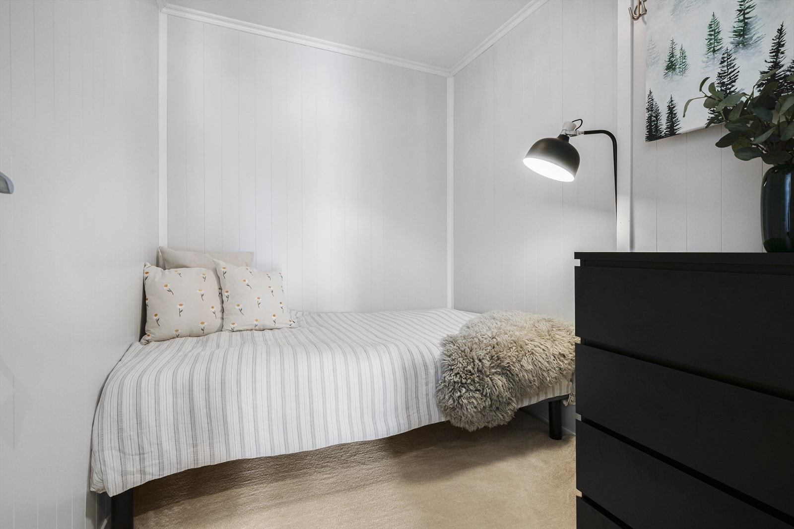 Boden i leiligheten er på ca 6 kvm. Galleribilde