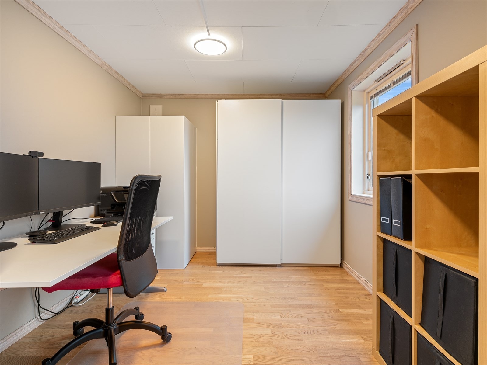 Innredet rom som i dag benyttes som kontor. Galleribilde