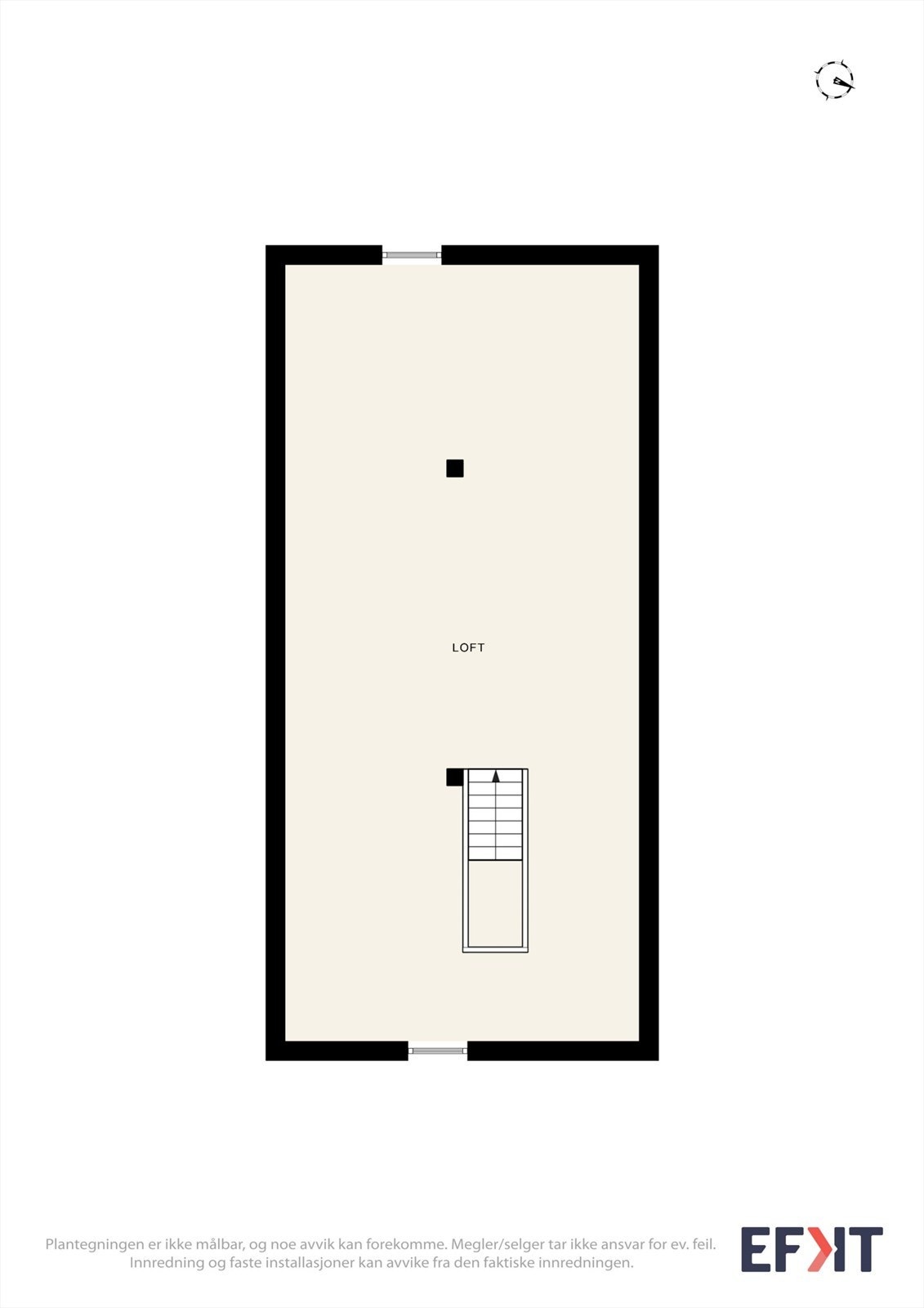 Plantegning loft Galleribilde