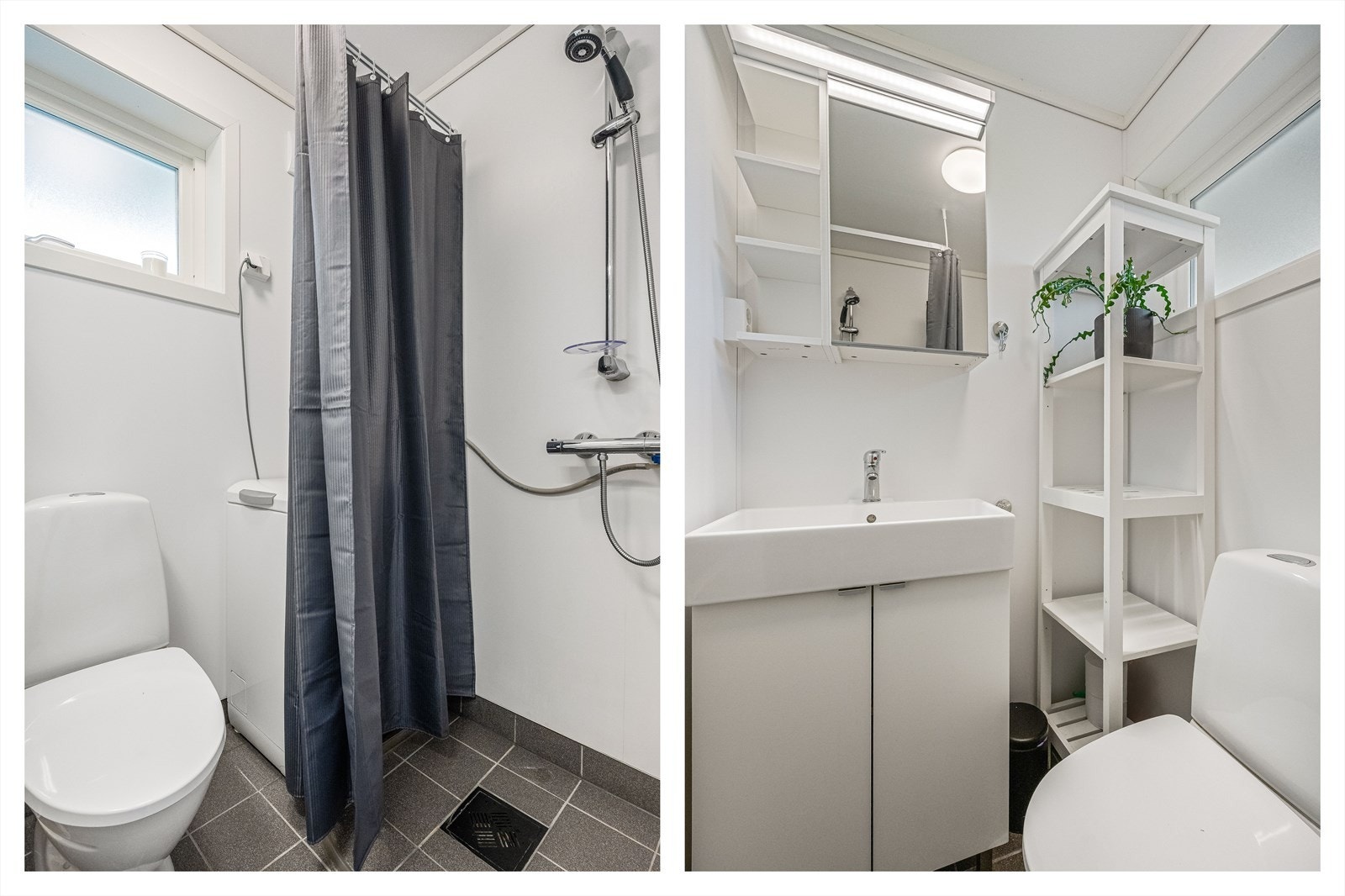 Badet i utleiedelen ble oppgradert i 2022 Galleribilde