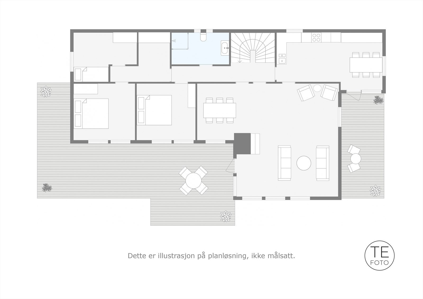 Plantegning hovedetasje Galleribilde