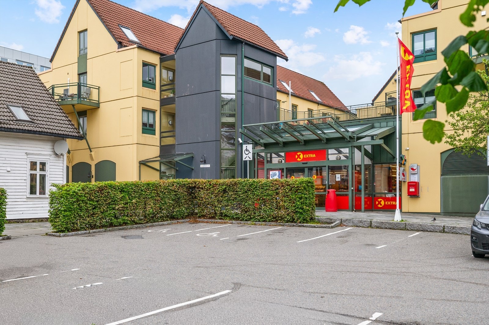 Kort vei til Coop Extra. Galleribilde