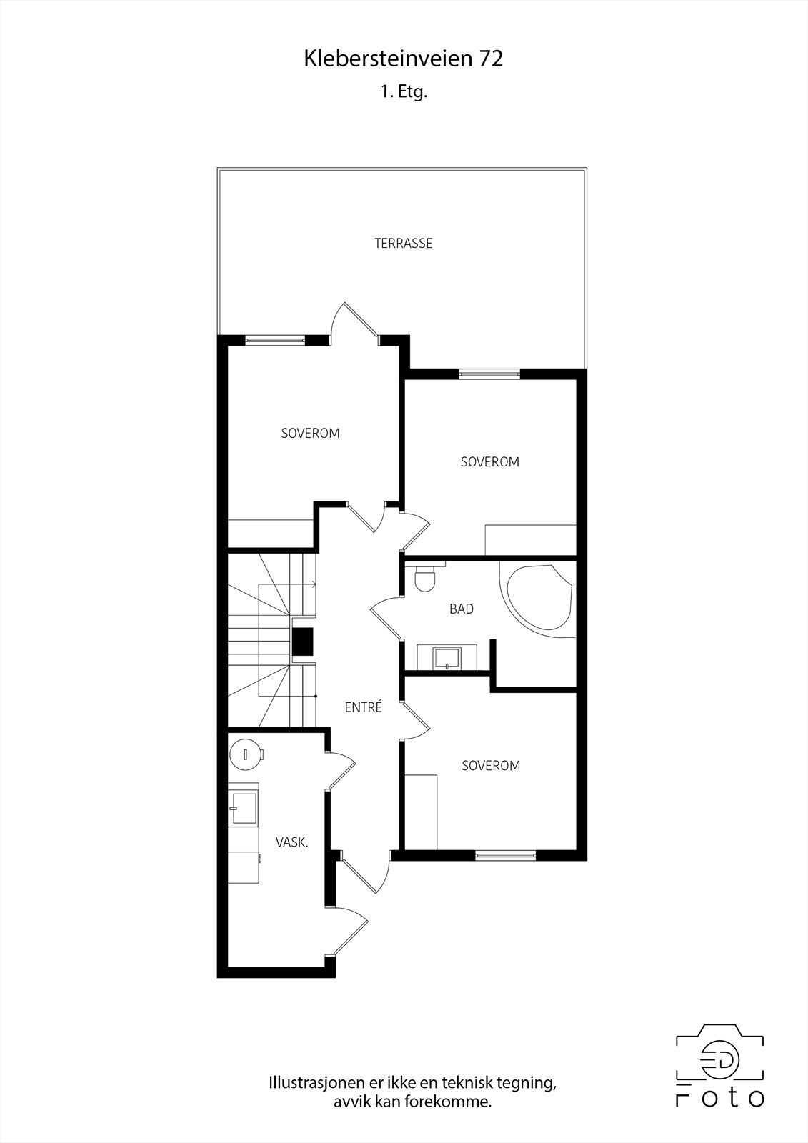 Planløsning 1. etasje Galleribilde