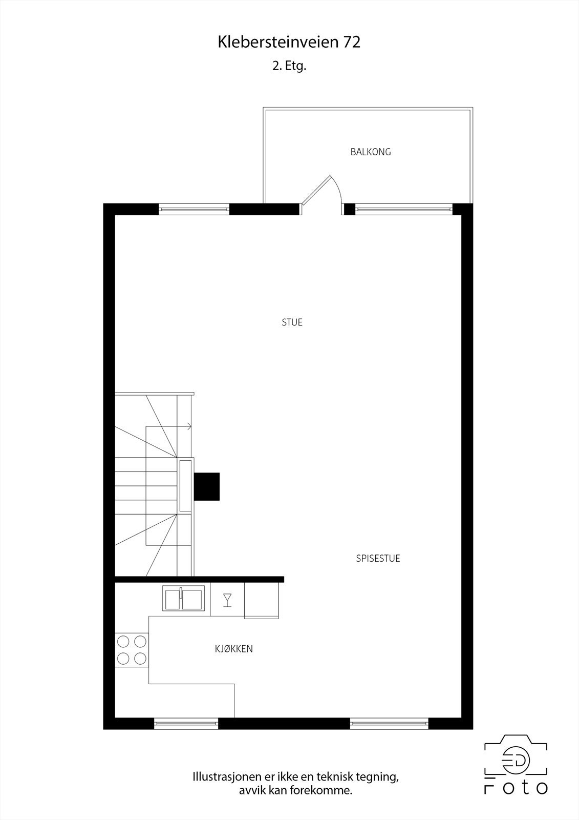 Planløsning 2. etasje Galleribilde
