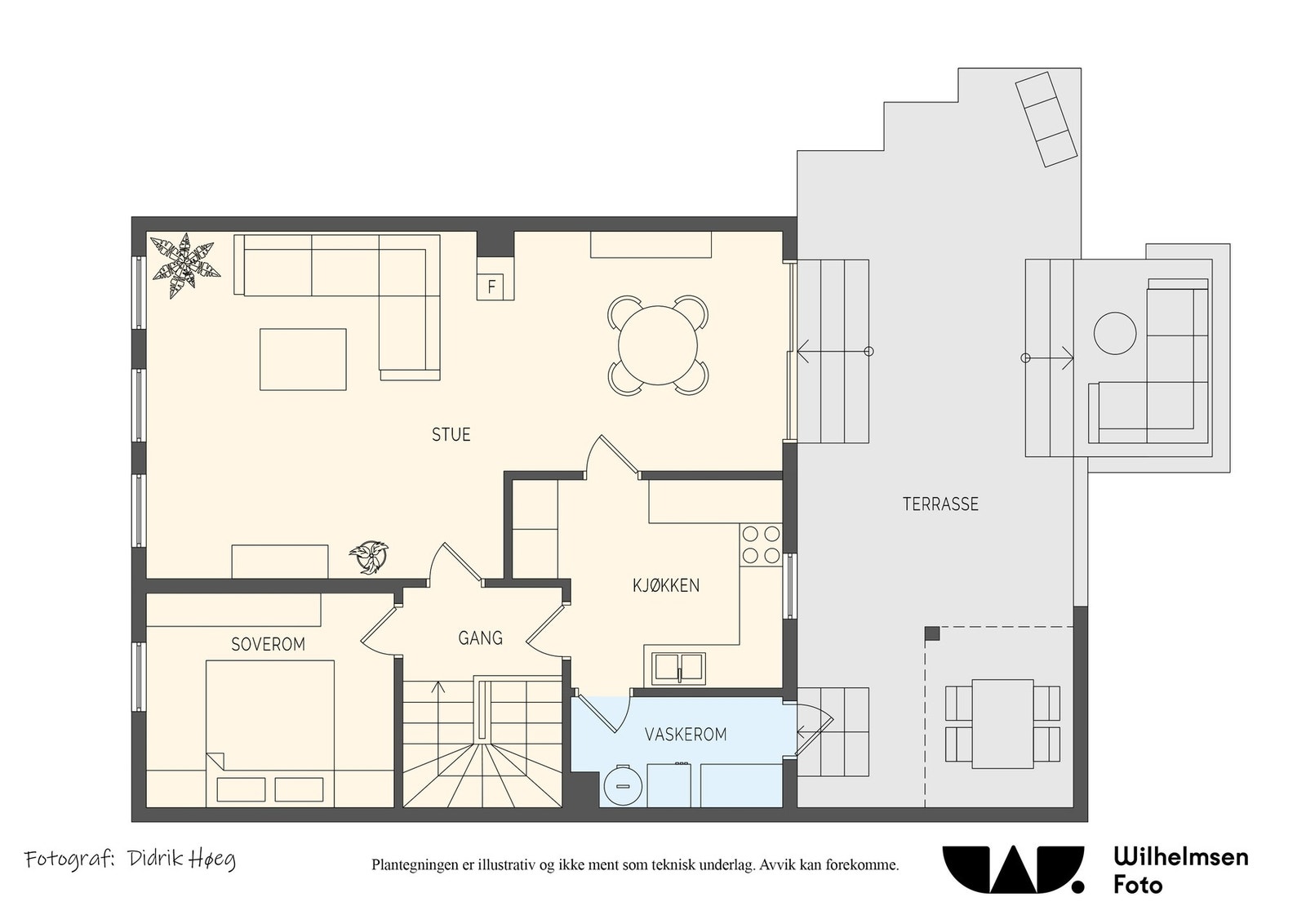 - Plantegning hovedetasje - Galleribilde