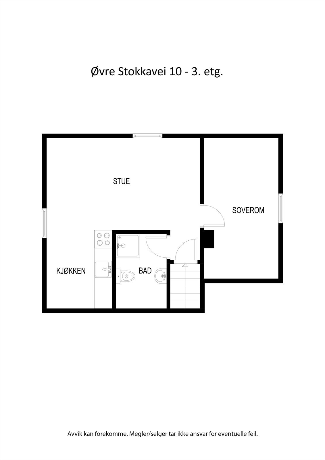 Plantegning 3. etg. Galleribilde